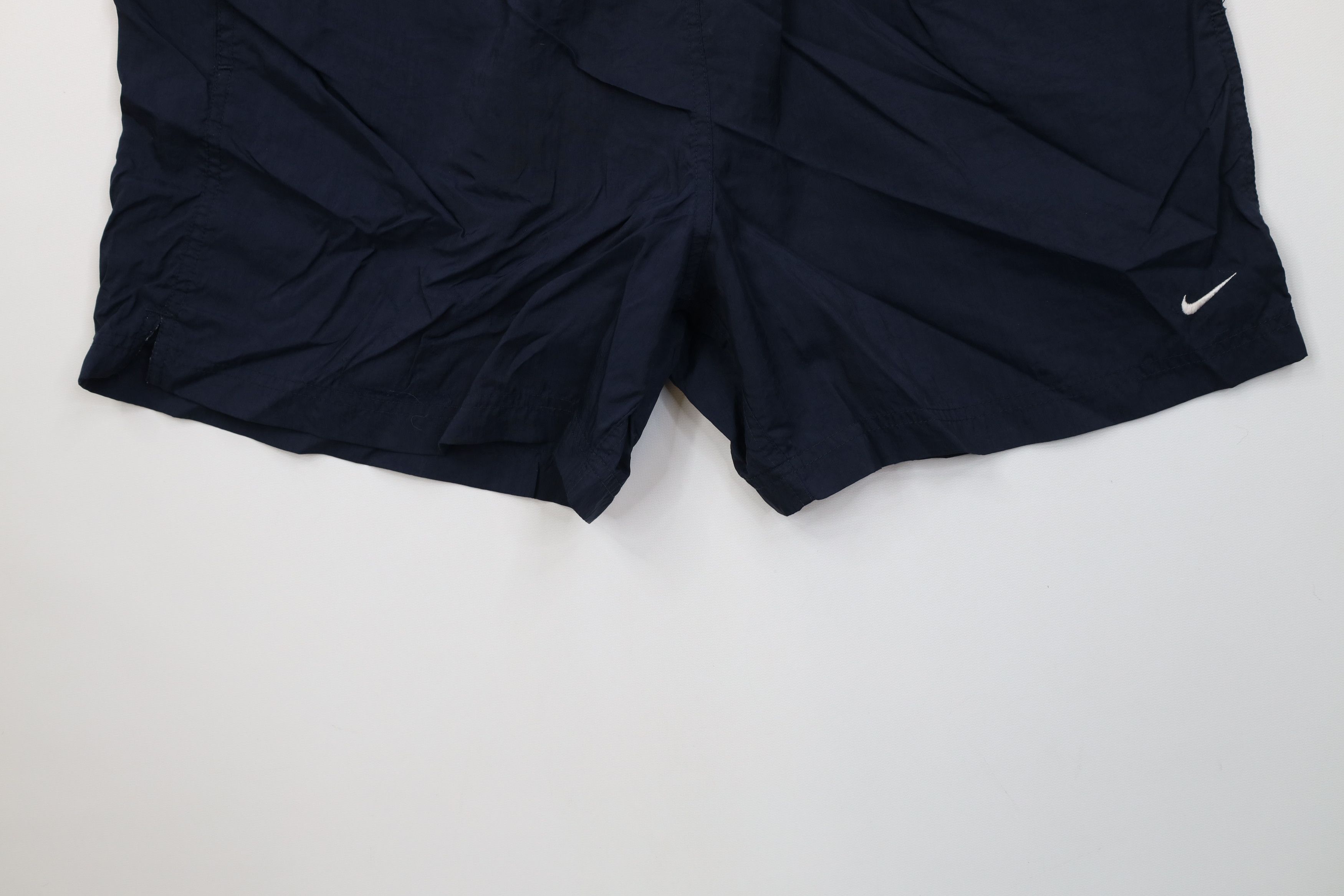 Nike Vintage Nike Mini Swoosh Running Soccer Shorts Nylon Blue Size US 34 / EU 50 - 4 Thumbnail