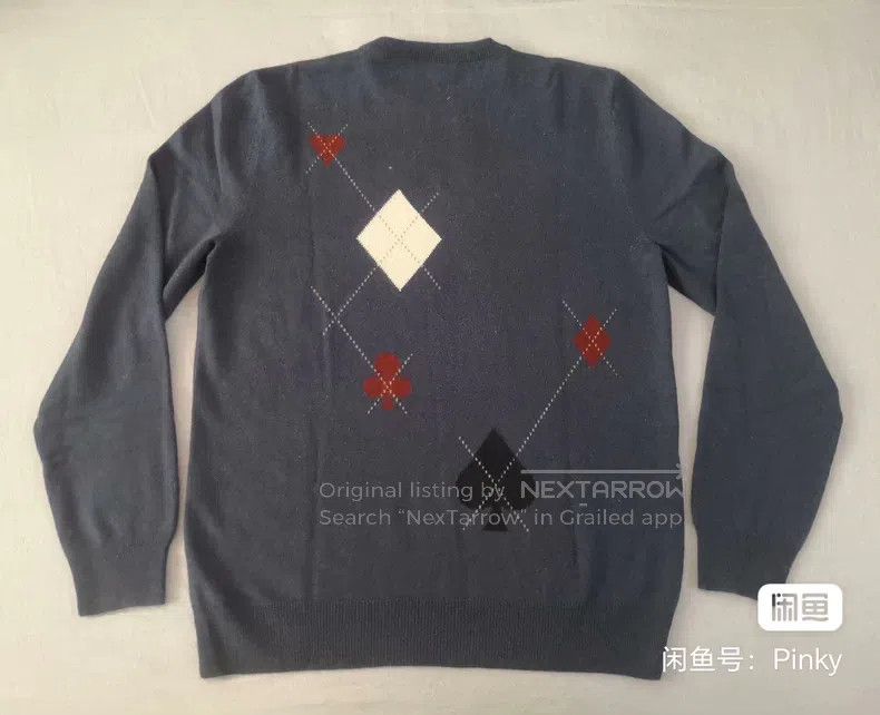Hermes Hermes Cashmere sweater knitted sweater, dark blue, 100% c Size US L / EU 52-54 / 3 - 7 Thumbnail