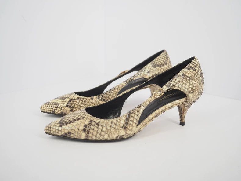Dolce & Gabbana Dolce GabbanaPython-patterned high-heeled shoes 2503-Nextar Size US 5.5 / IT 35.5 - 1 Thumbnail