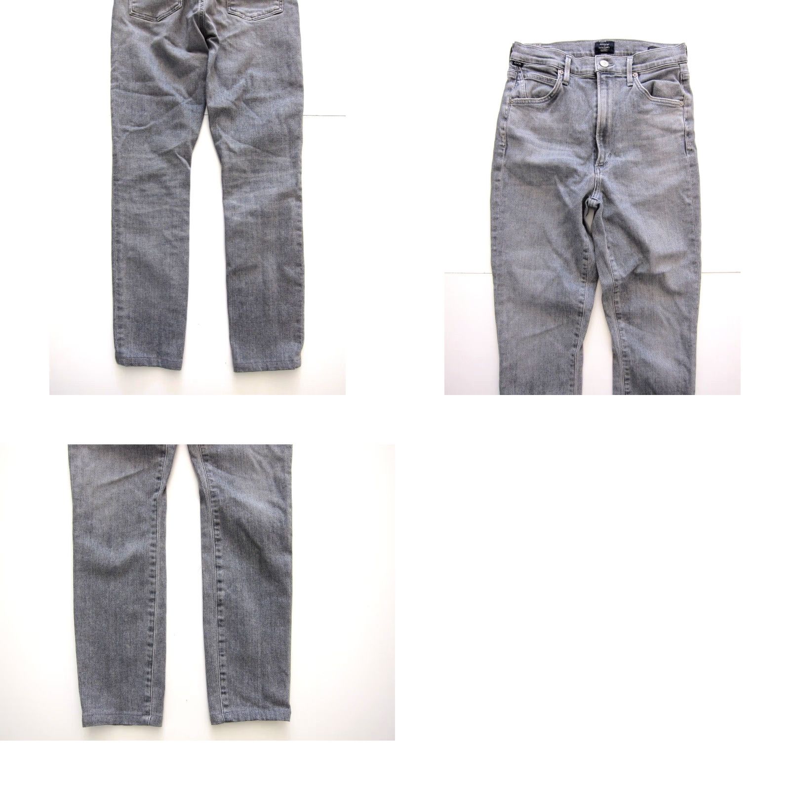 Citizens Of Humanity Citizens Of Humanity Cotton Stretch Chrissy Uber High Rise Skinny Grey Jean 27 Size 27" / US 4 / IT 40 - 8 Thumbnail