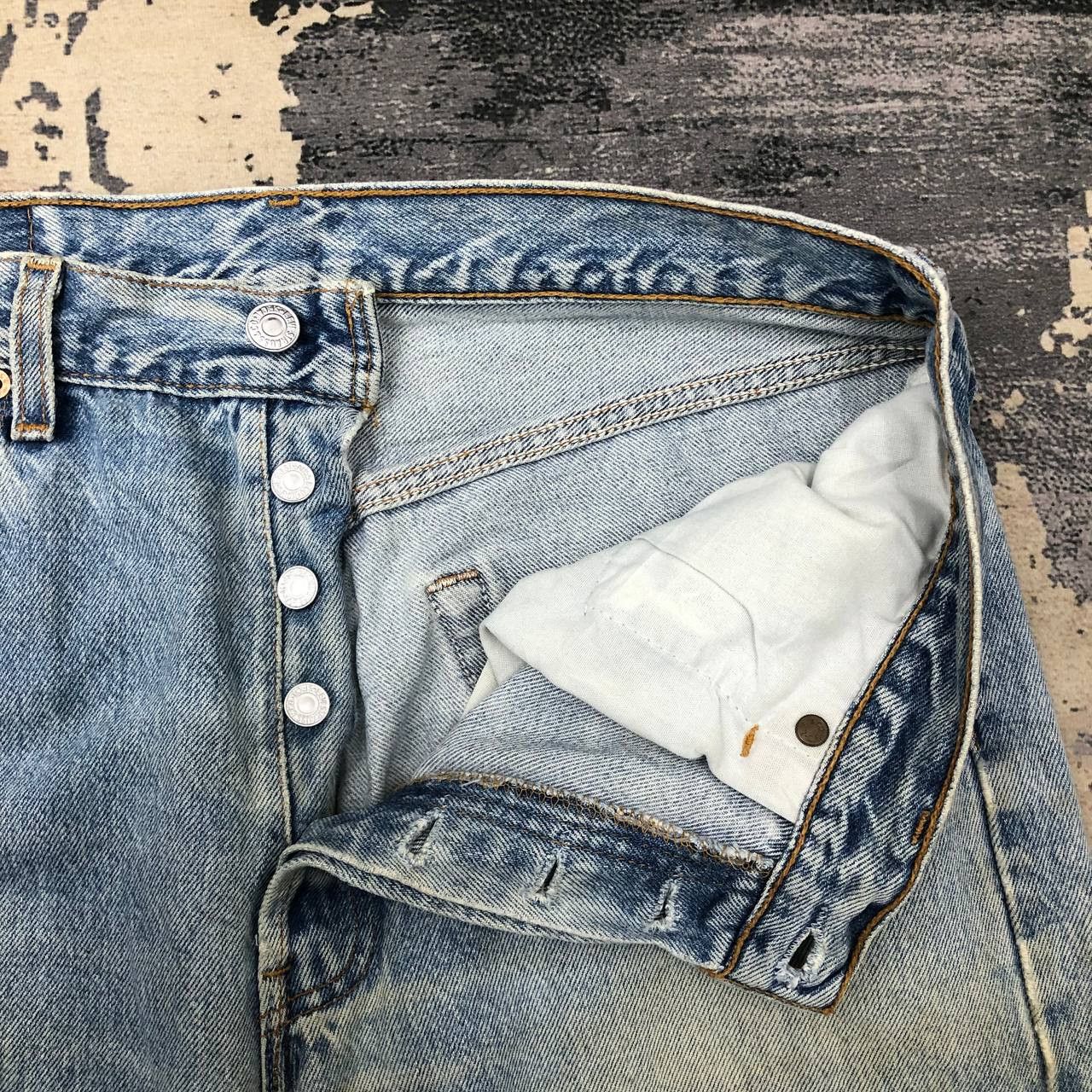 Levi's × Levi's Vintage Clothing P768 VTG 501 LEVI'S MADE IN USA RIPPED JEANS GRUNGE Size US 32 / EU 48 - 5 Thumbnail