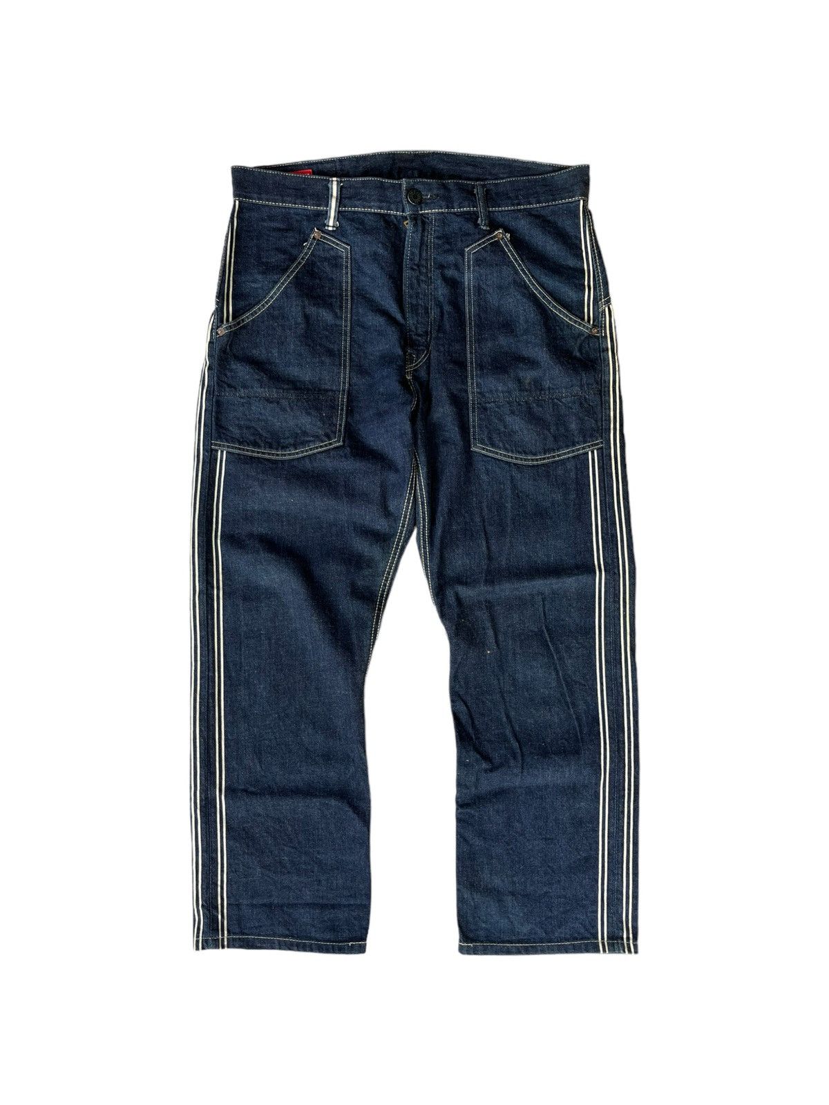 Edwin × Vintage Super rare💥 Edwin 5052D Orange Line Selvedge Size US 34 / EU 50 - 2 Thumbnail