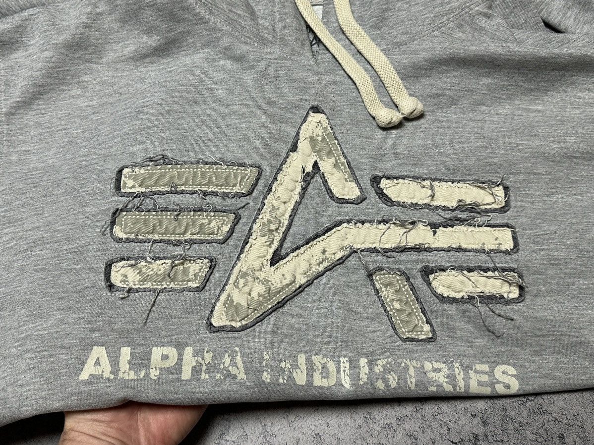 Alpha Industries Vintage Alpha Industries Big Logo Hoodie Size US L / EU 52-54 / 3 - 6 Thumbnail