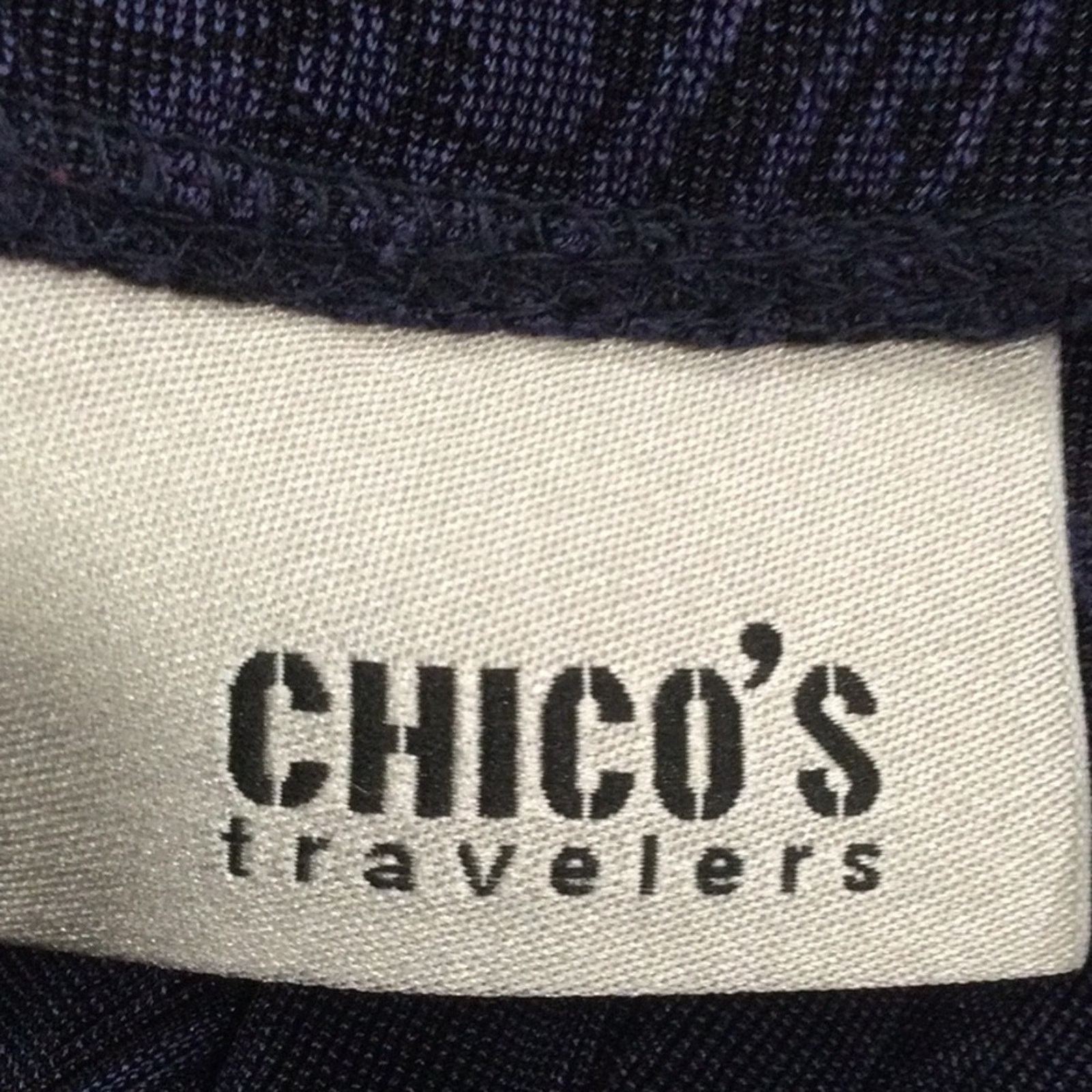 Chicos Chico's Travelers Navy Floral Long Sleeve Pullover 3/XL/16 Size XL / US 12-14 / IT 48-50 - 14 Thumbnail