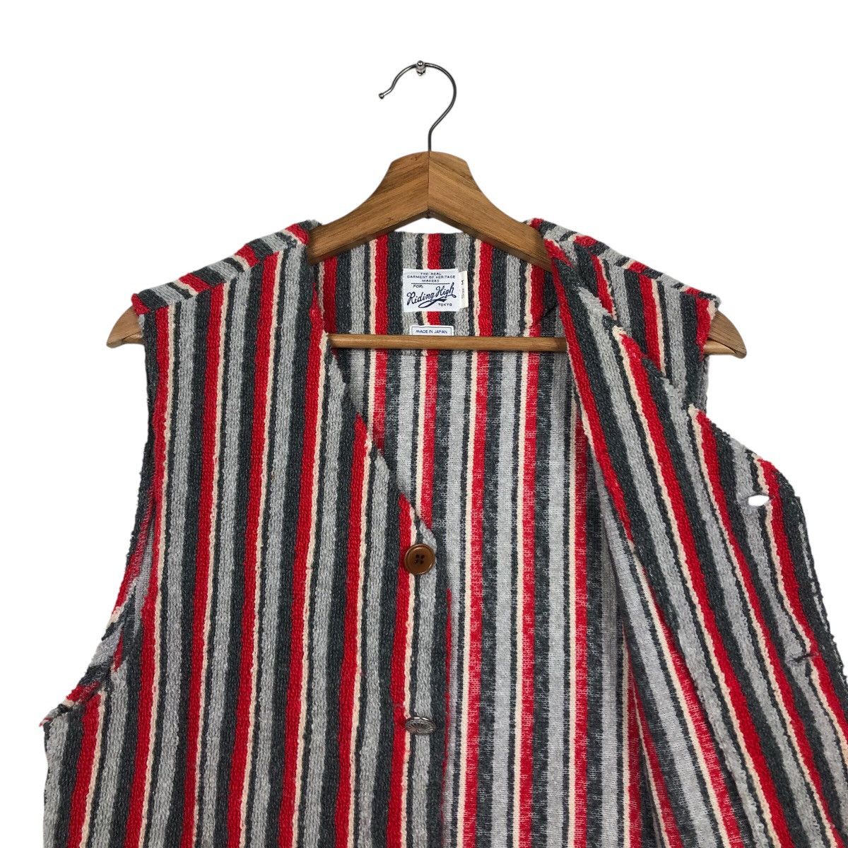 Japanese Brand 📌Vintage Vest Jacket Hickory Riding High Issey Miyake Size US M / EU 48-50 / 2 - 13 Thumbnail