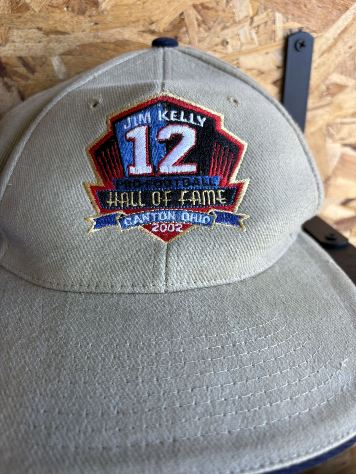 NFL × Vintage Vintage 2002 Jim Kelly Hall Of fame Buffalo Bills Hat Size ONE SIZE - 3 Thumbnail