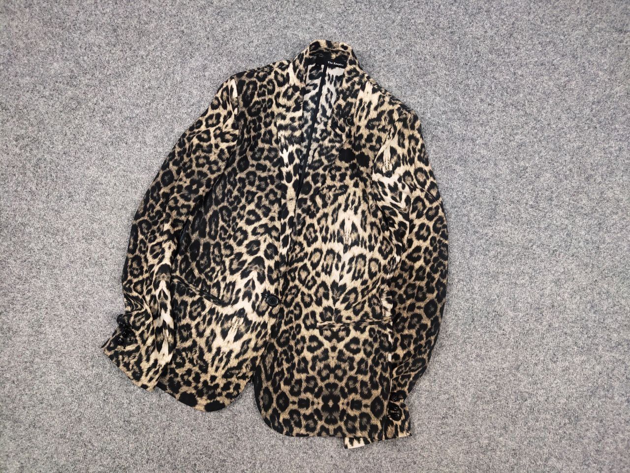 The Kooples The Kooples design Leopard print straight-cut Blazer Jacket Size S / US 4 / IT 40 - 3 Thumbnail