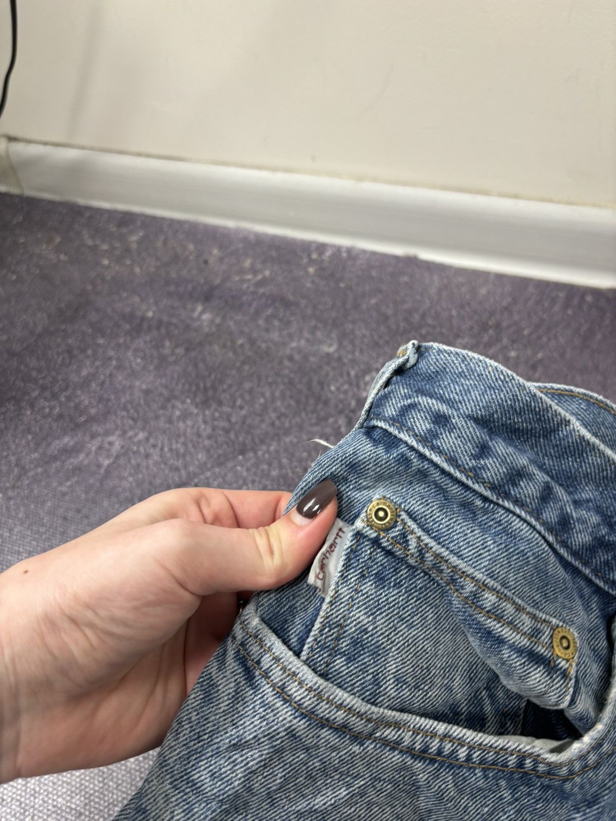 Carhartt Vintage Carhartt Traditional Fit Faded Work Hype Denim Jeans Size US 38 / EU 54 - 11 Thumbnail