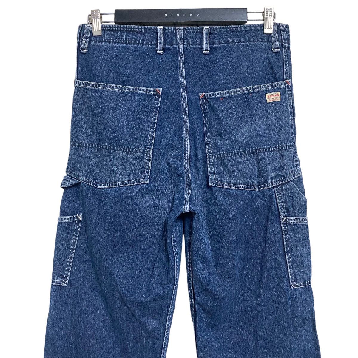 Japanese Brand Vintage Bartack Denim Work Pants Size US 31 - 13 Thumbnail