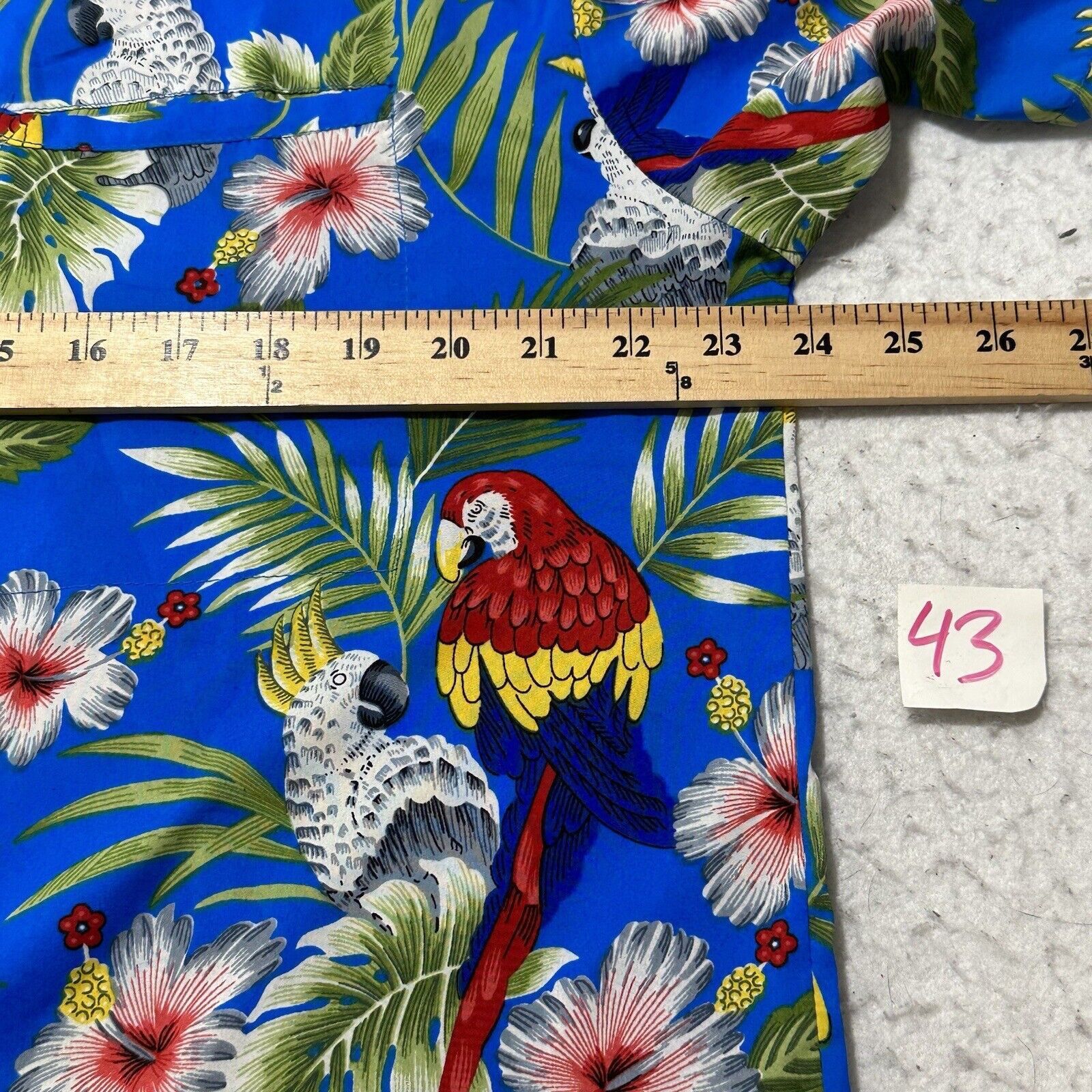 Other Double Decker Large Hawaiian Button Up Shirt Cockatoo Birds Size US L / EU 52-54 / 3 - 8 Thumbnail