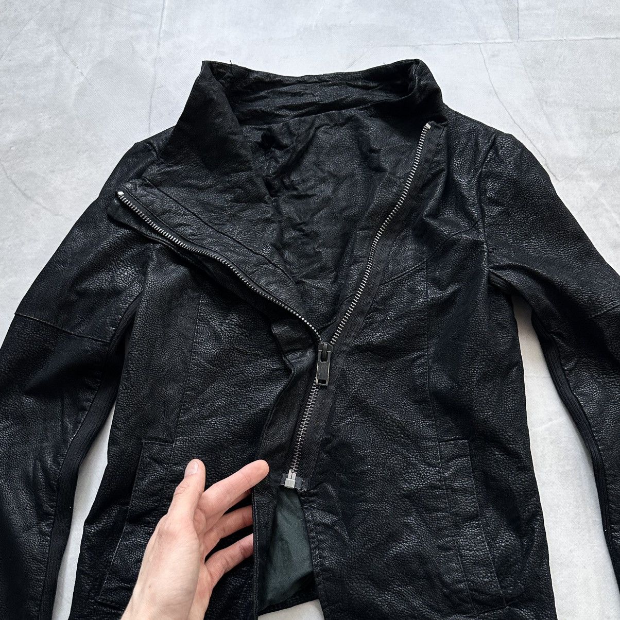 Hysteric Glamour × Undercover Gothic Biker Jacket Side Zip Mad Punk Demeulemeester Vibe Size XS / US 0-2 / IT 36-38 - 5 Thumbnail