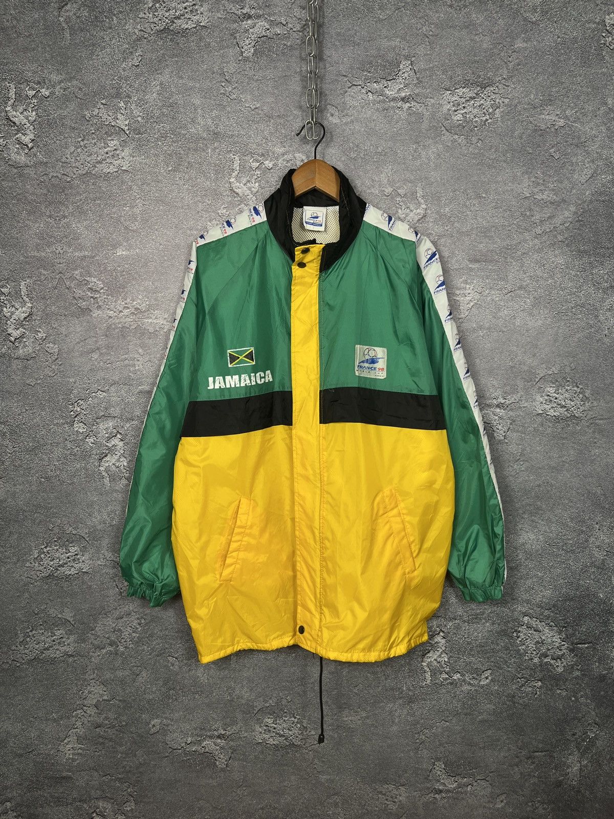 Rare Vintage Jamaica Fifa World Cup 1998 Jacket Windbreaker
