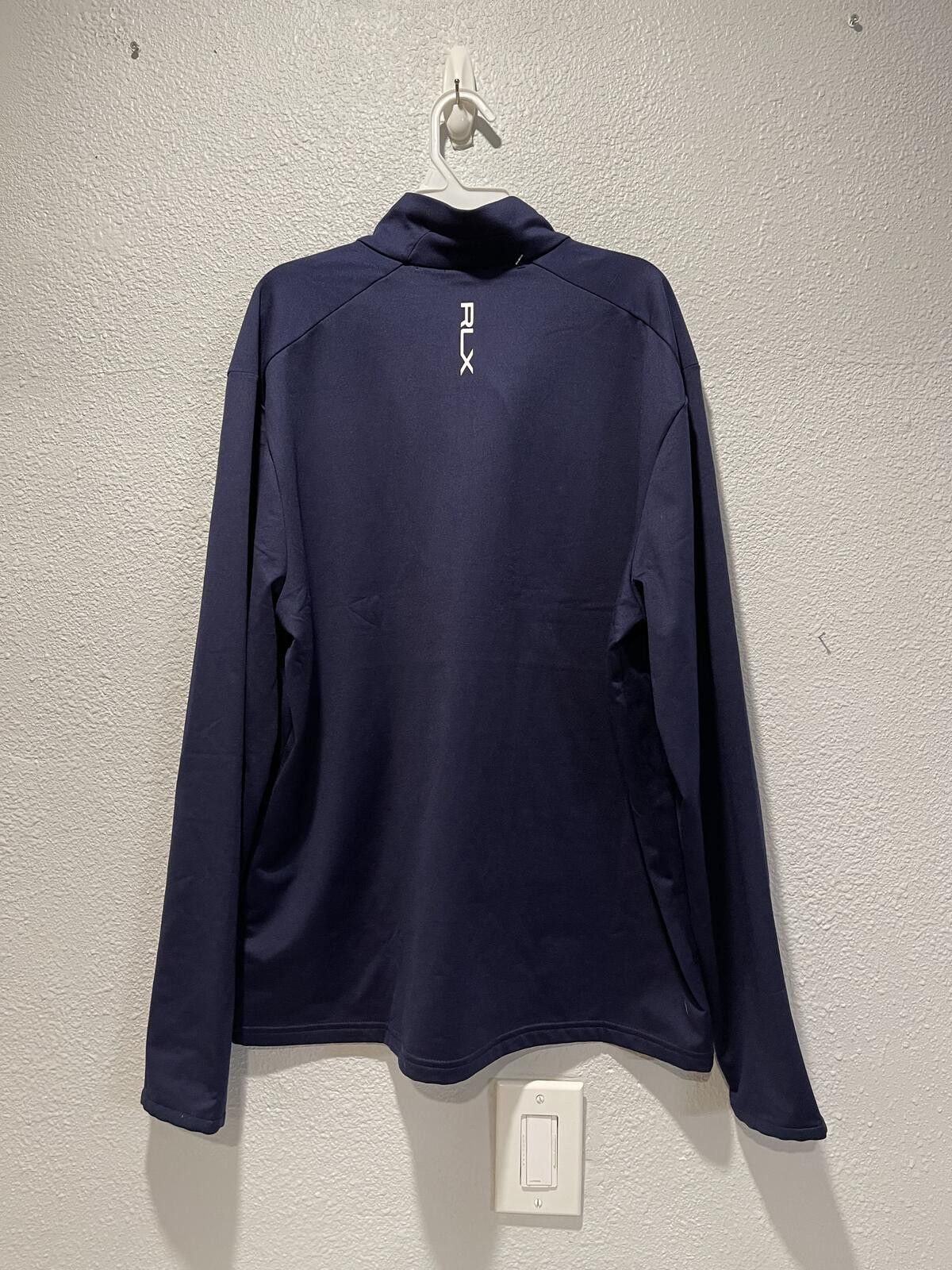 RLX Ralph Lauren RLX Ralph Lauren Navy Blue Quarter Zip Pullover Jacket SizeL Size US L / EU 52-54 / 3 - 3 Thumbnail