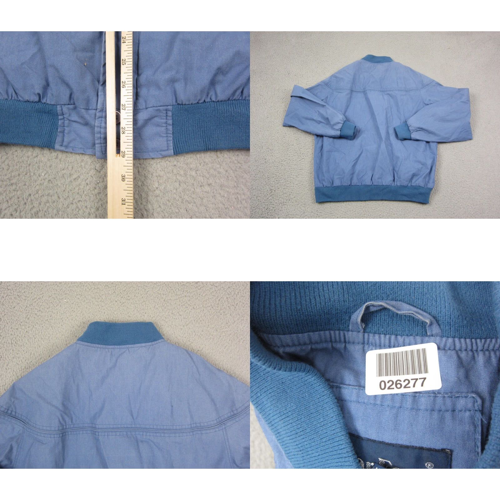 Vintage Vintage Par Four Bomber Jacket Mens LT Blue Full Zip 80s 90s Classic Big & Tall Regular Mens Size US L / EU 52-54 / 3 - 8 Thumbnail