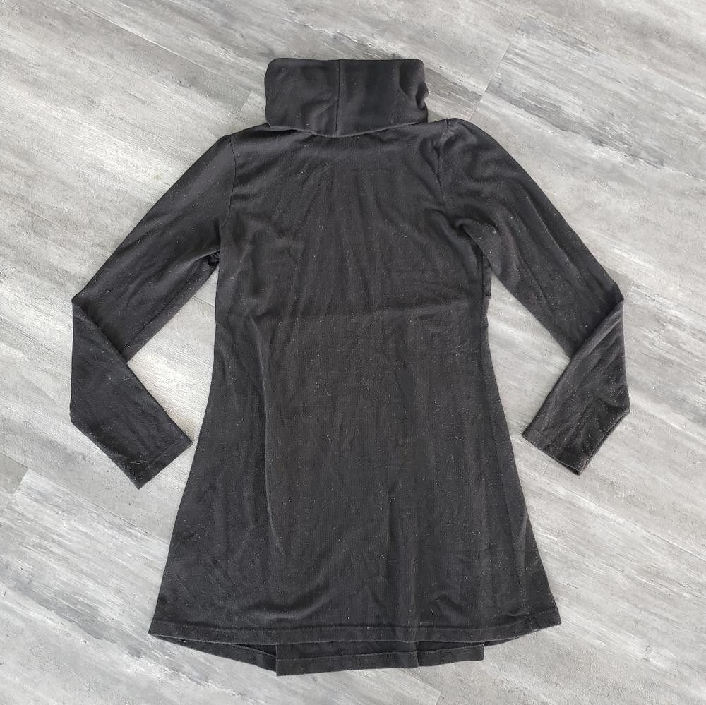 Designer Black Paparazzi Long Sleeve Turtleneck Mini Size XS / US 0-2 / IT 36-38 - 2 Thumbnail