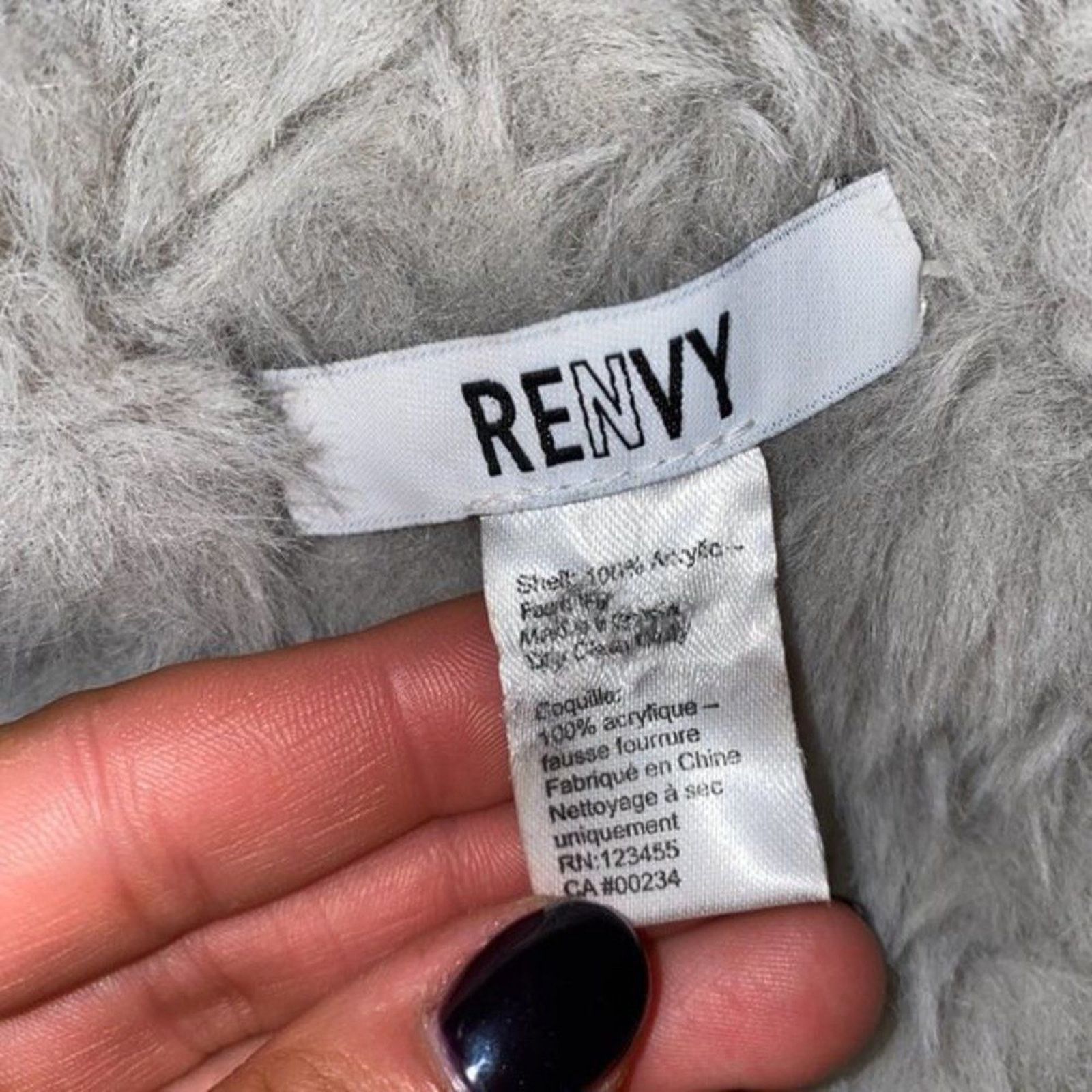 Other Renvy Gray Faux Fur Ear Muffs | Sz OS Size ONE SIZE - 4 Thumbnail