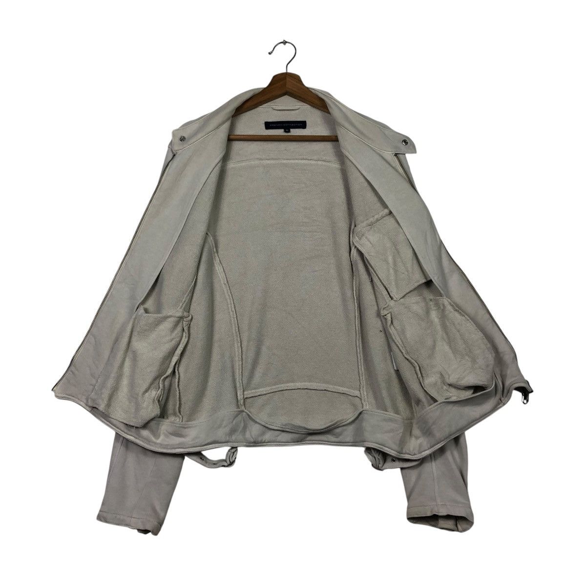 Issey Miyake 🔥VINTAGE CROPPED BIKER JACKET FRENCH CONNECTION BONDAGE Size US M / EU 48-50 / 2 - 15 Thumbnail