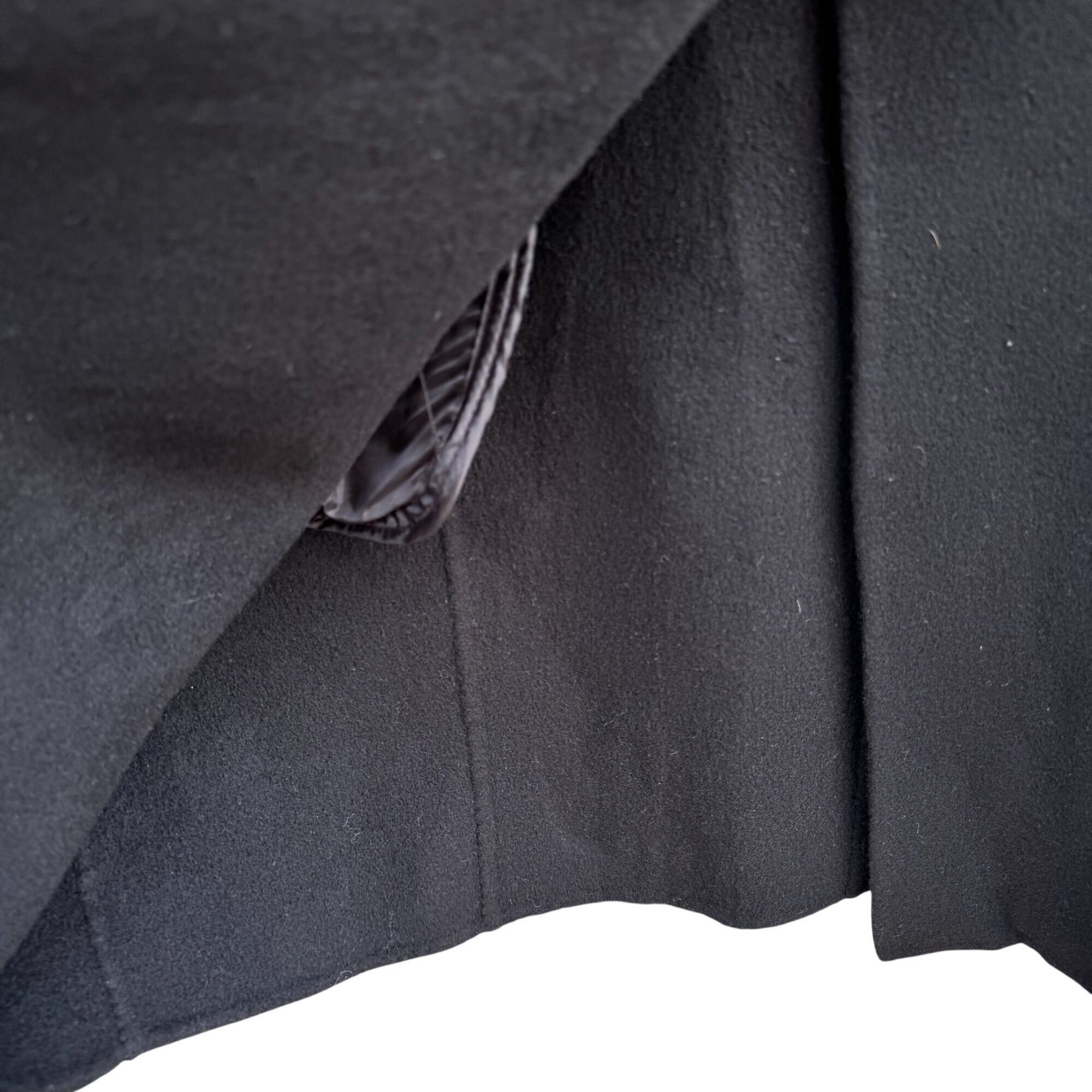 Bloomingdale's Bloomingdales Vintage Black Wool Cashmere Blend Womens Coat Size XXL / US 16-18 / IT 52-54 - 10 Thumbnail