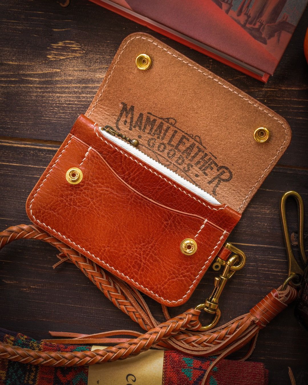 Handmade Small trucker wallet Size 26 - 2 Thumbnail