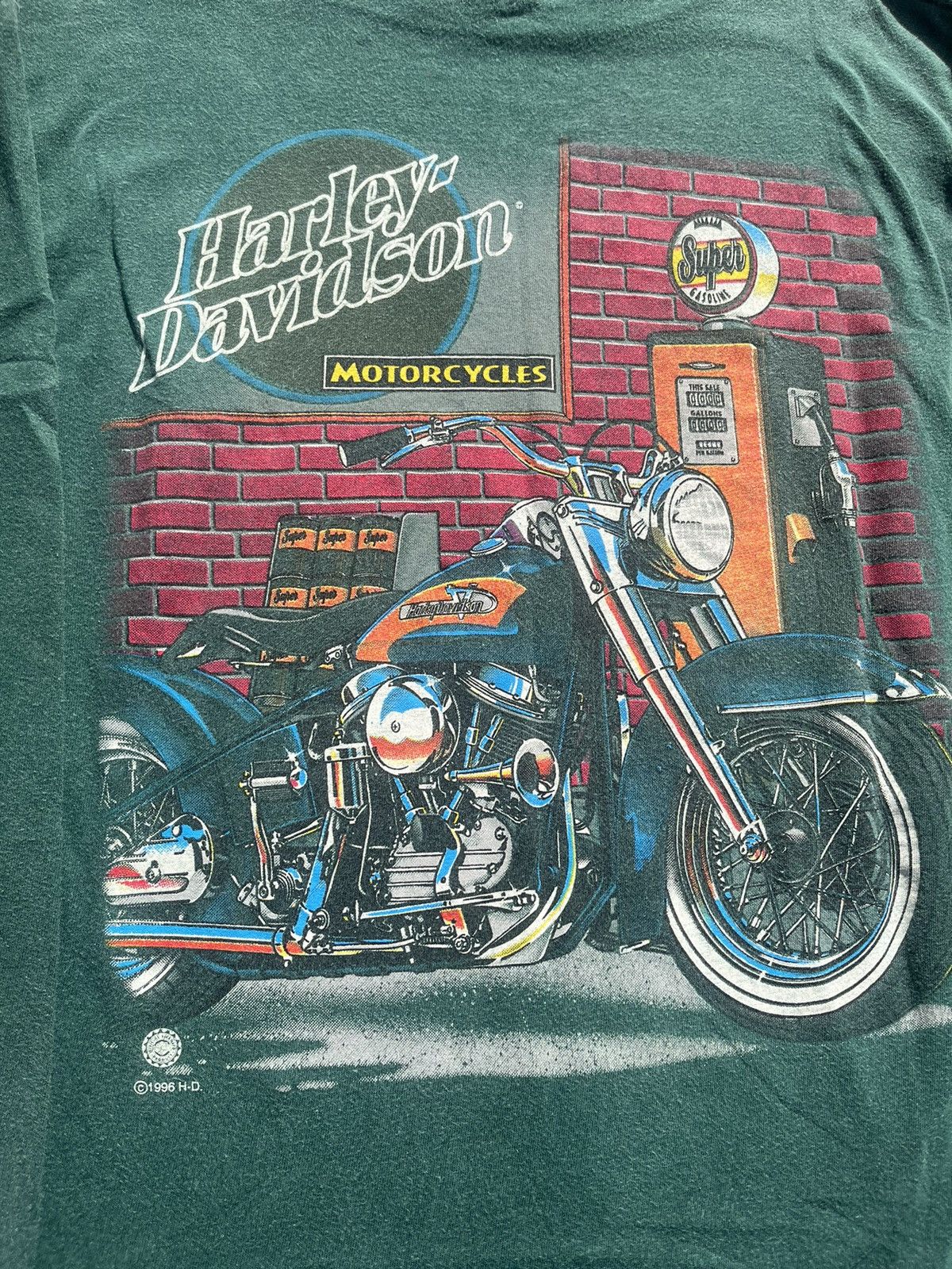 Harley Davidson Vintage Harley Davidson 1996 Long-sleeve t-shirt Size US M / EU 48-50 / 2 - 2 Thumbnail
