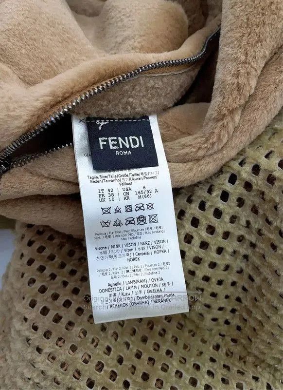Fendi Fendi Khaki Spring Autumn Women's Jacket . Size L / US 10 / IT 46 - 8 Thumbnail