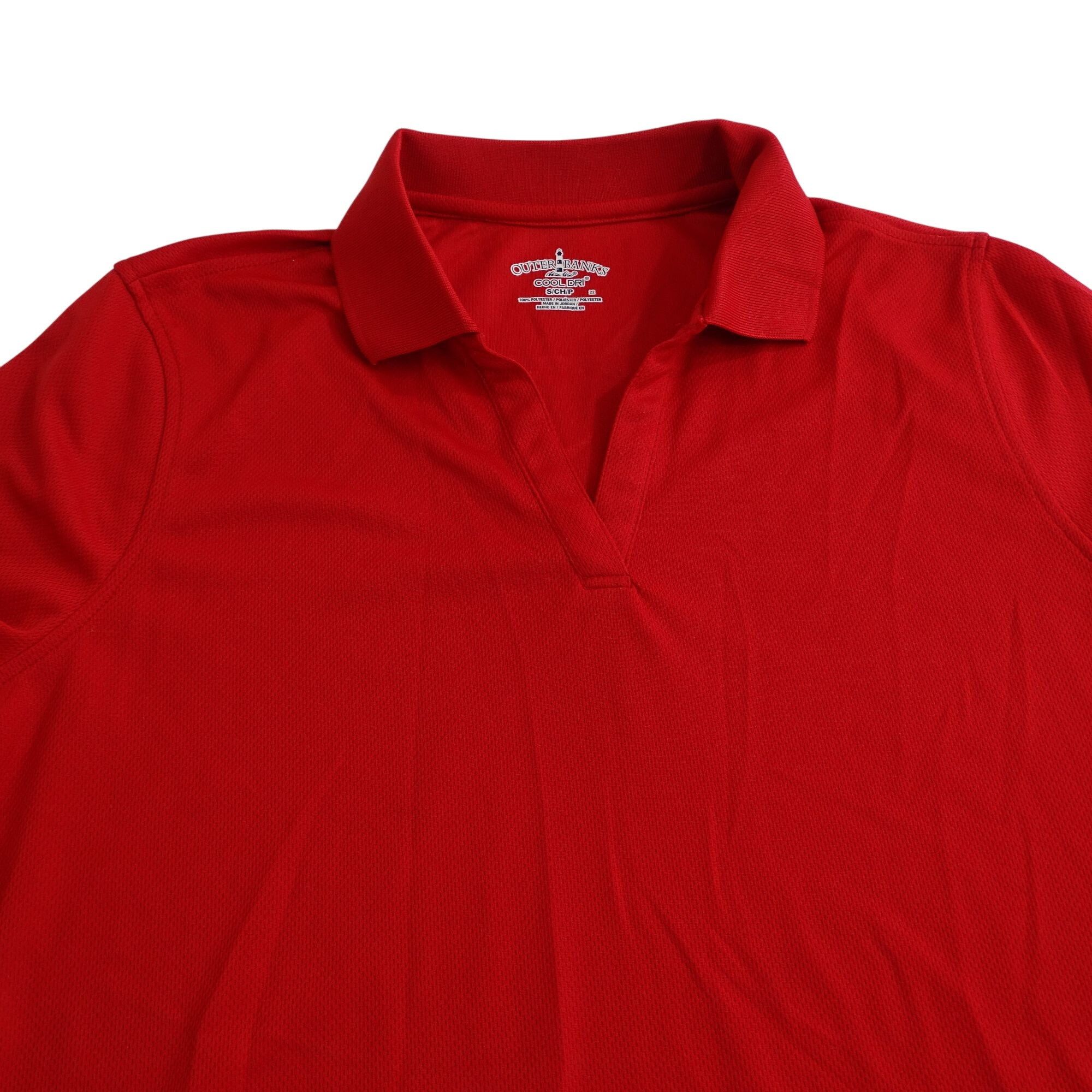 Other Outer Banks Red Cool Dri V-neck Polo Shirt Women Size S Size S / US 4 / IT 40 - 3 Thumbnail