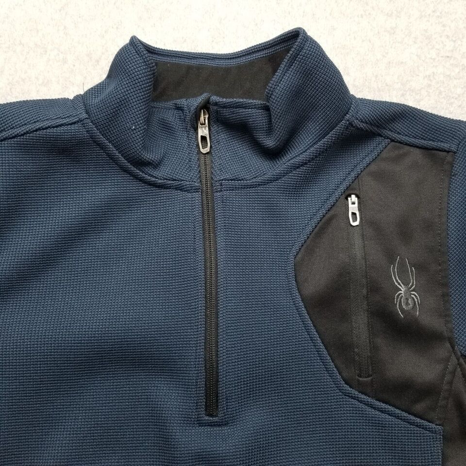 Spyder Spyder Jacket Womens Small Blue Pockets Zip Logo Pullover Size S / US 4 / IT 40 - 4 Thumbnail