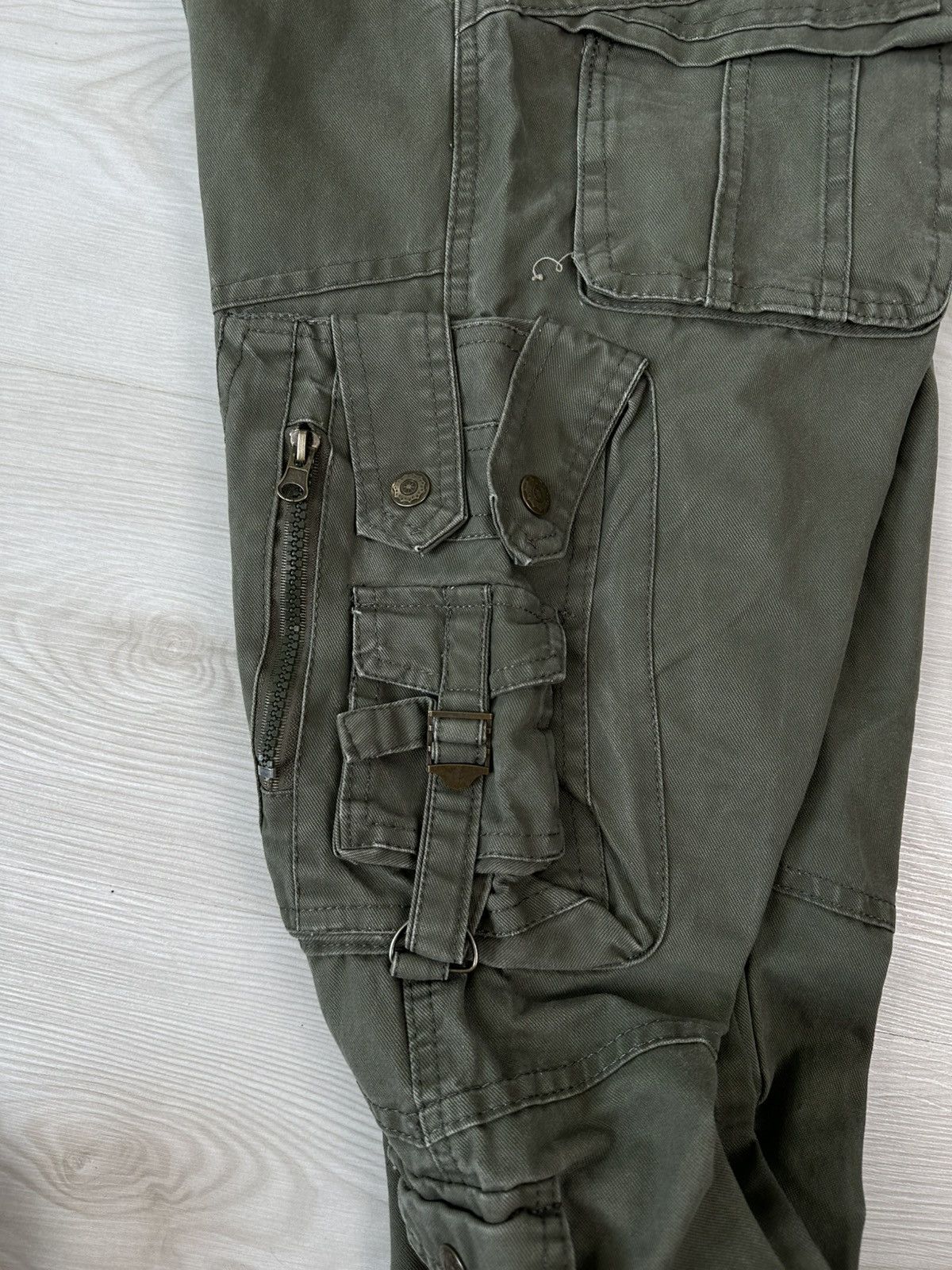 Japanese Brand Vintage Y2k Baggy Cargo Pants Avant Garde If Six Was Nine Size US 32 / EU 48 - 6 Thumbnail