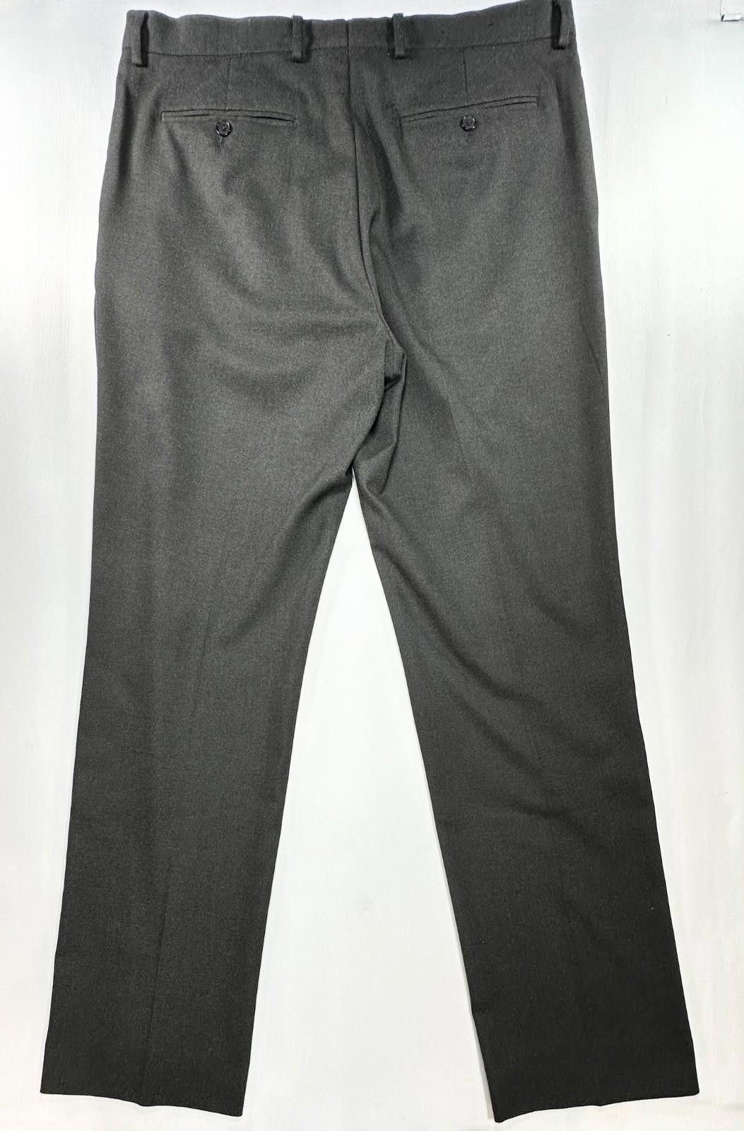 Banana Republic Banana Republic Slim Flat Straight Dress Pant Gray Men 36/34 Size US 36 / EU 52 - 2 Thumbnail