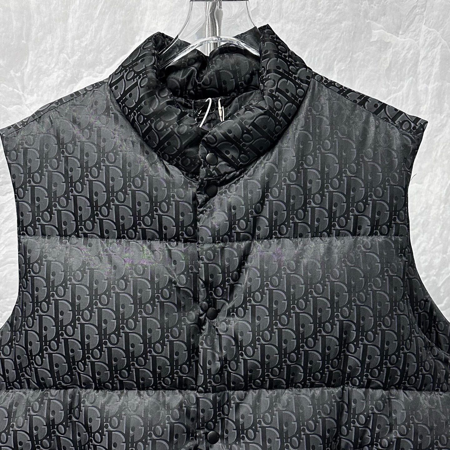 Dior Dior FW25 All-Over Jacquard Stand Collar Down Vest Size US XL / EU 56 / 4 - 2 Thumbnail