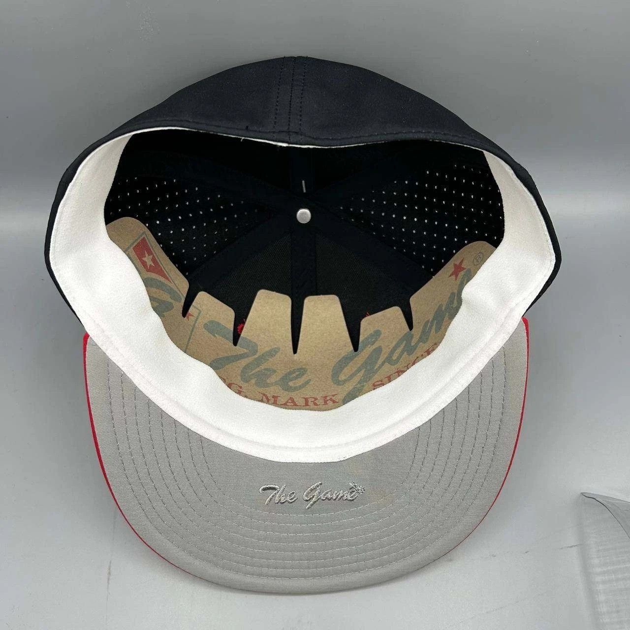 The Game The Game Hat Men Small Black Red Blank Plain Fitted Cap Size ONE SIZE - 2 Thumbnail