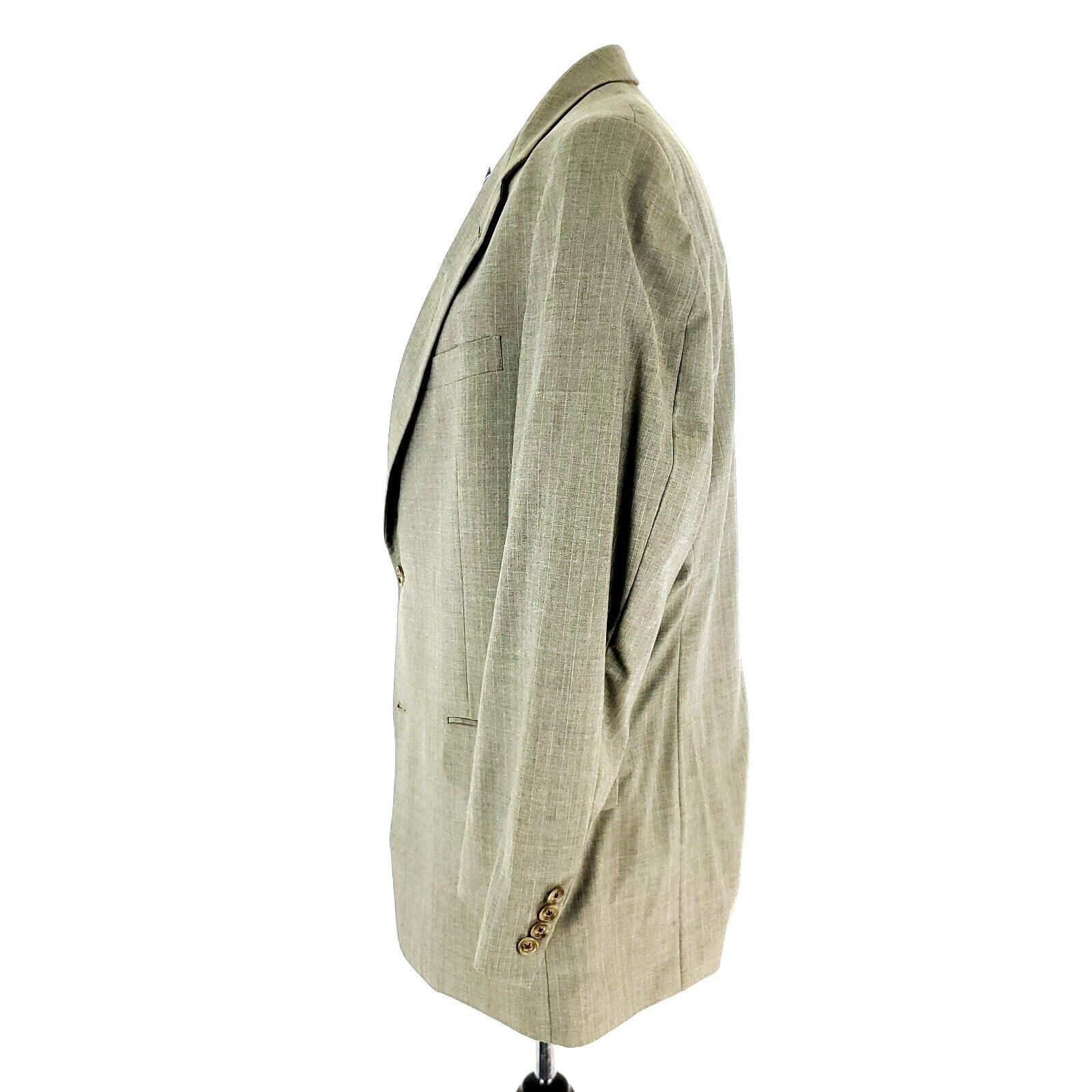 Hart Schaffner Marx Hart Schaffner Marx Gold Trumpeter Wool 2 Button Blazer 40R Size 40R - 5 Thumbnail
