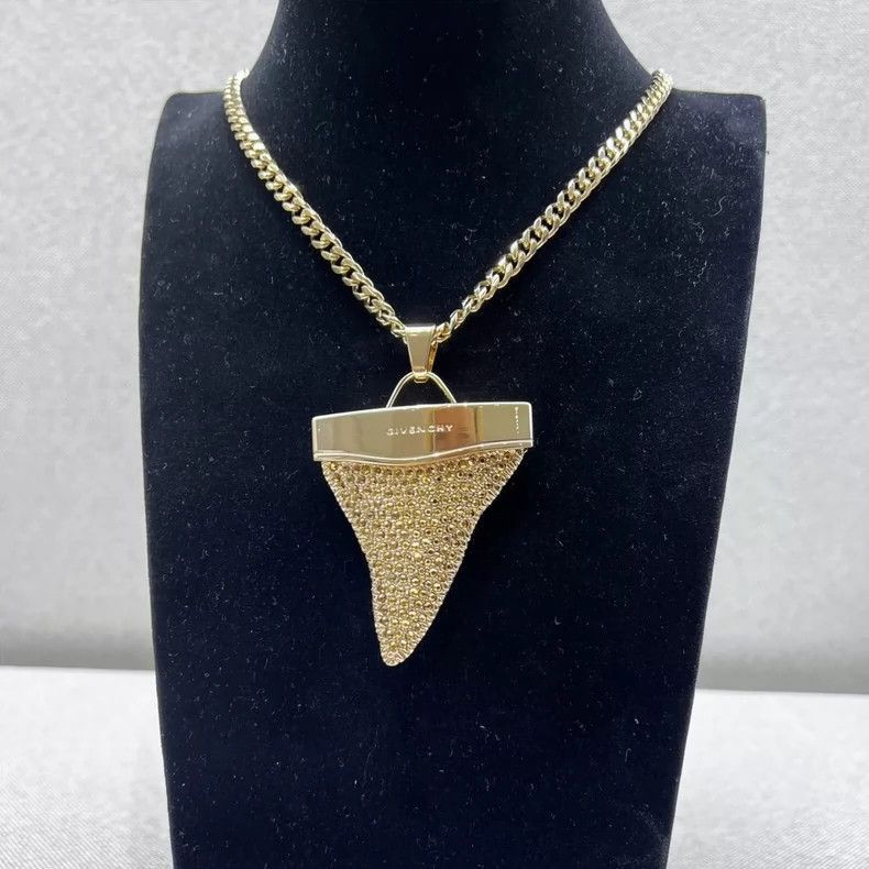 Givenchy Givenchy Givenchy Shark Tooth Gold Necklace -2507 Size ONE SIZE - 3 Thumbnail
