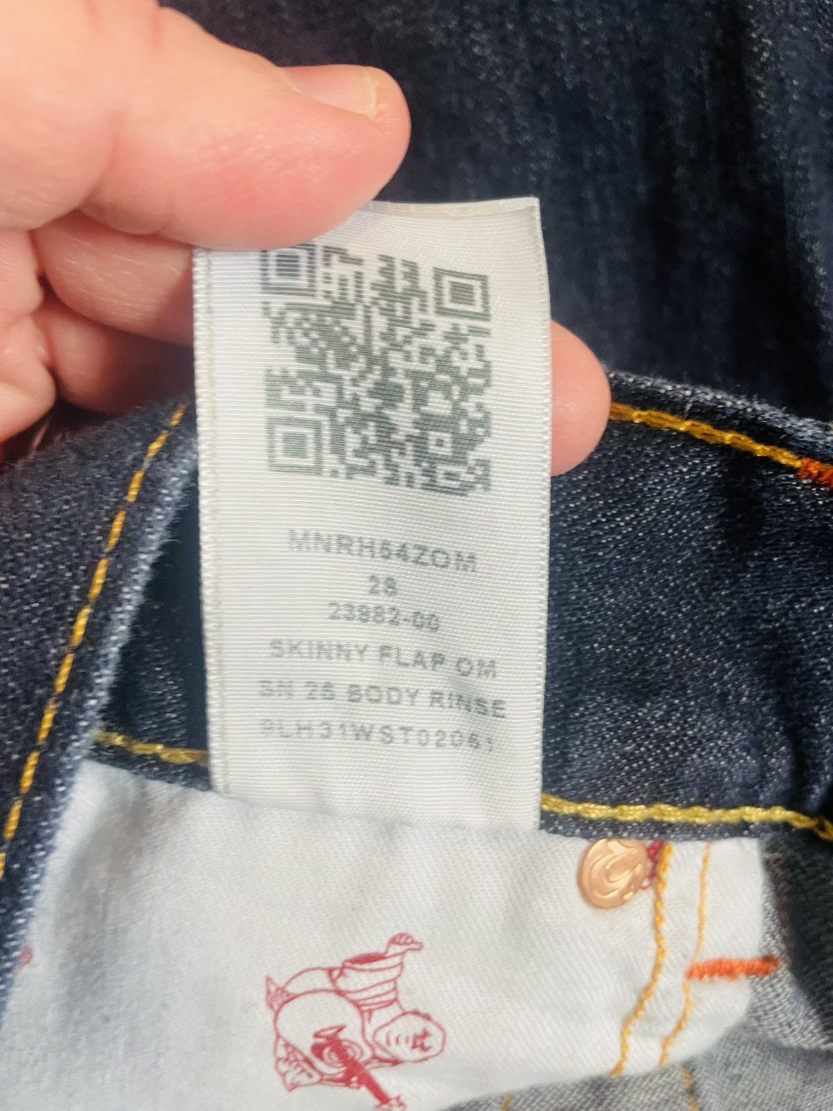 True Religion True Religion Jeans Relaxed Skinny Flap MENS SZ 46X33 Size US 44 / EU 60 - 8 Thumbnail