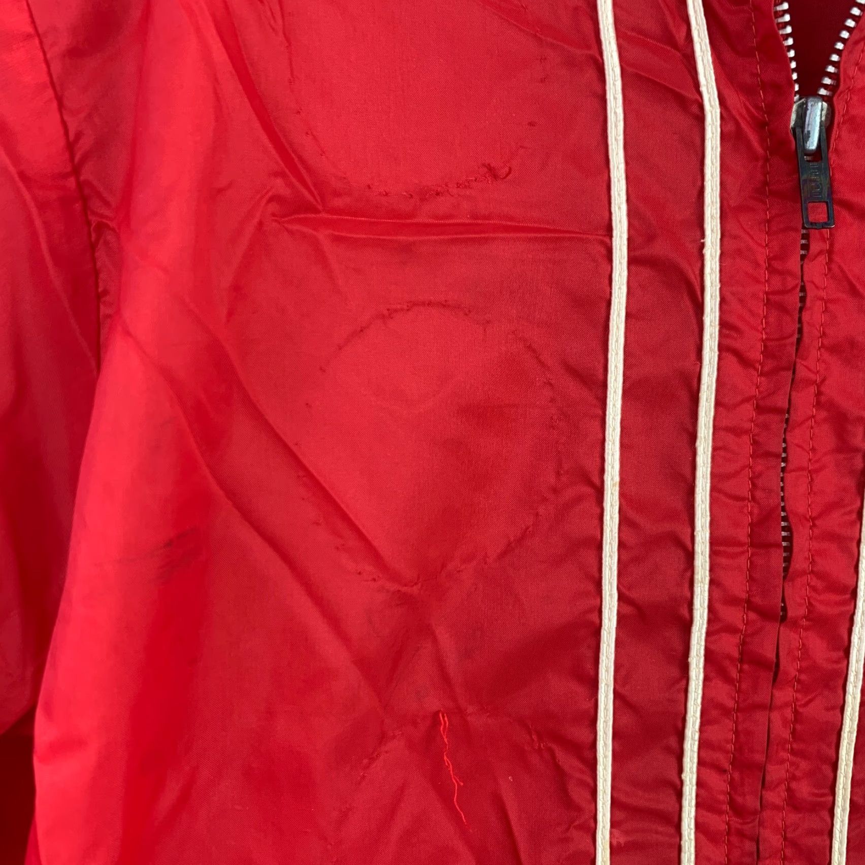 Vintage VINTAGE Cap'n Jac Red White Lifeguard Nylon Jacket Cap'n Jac Medium Mens Size US M / EU 48-50 / 2 - 3 Thumbnail