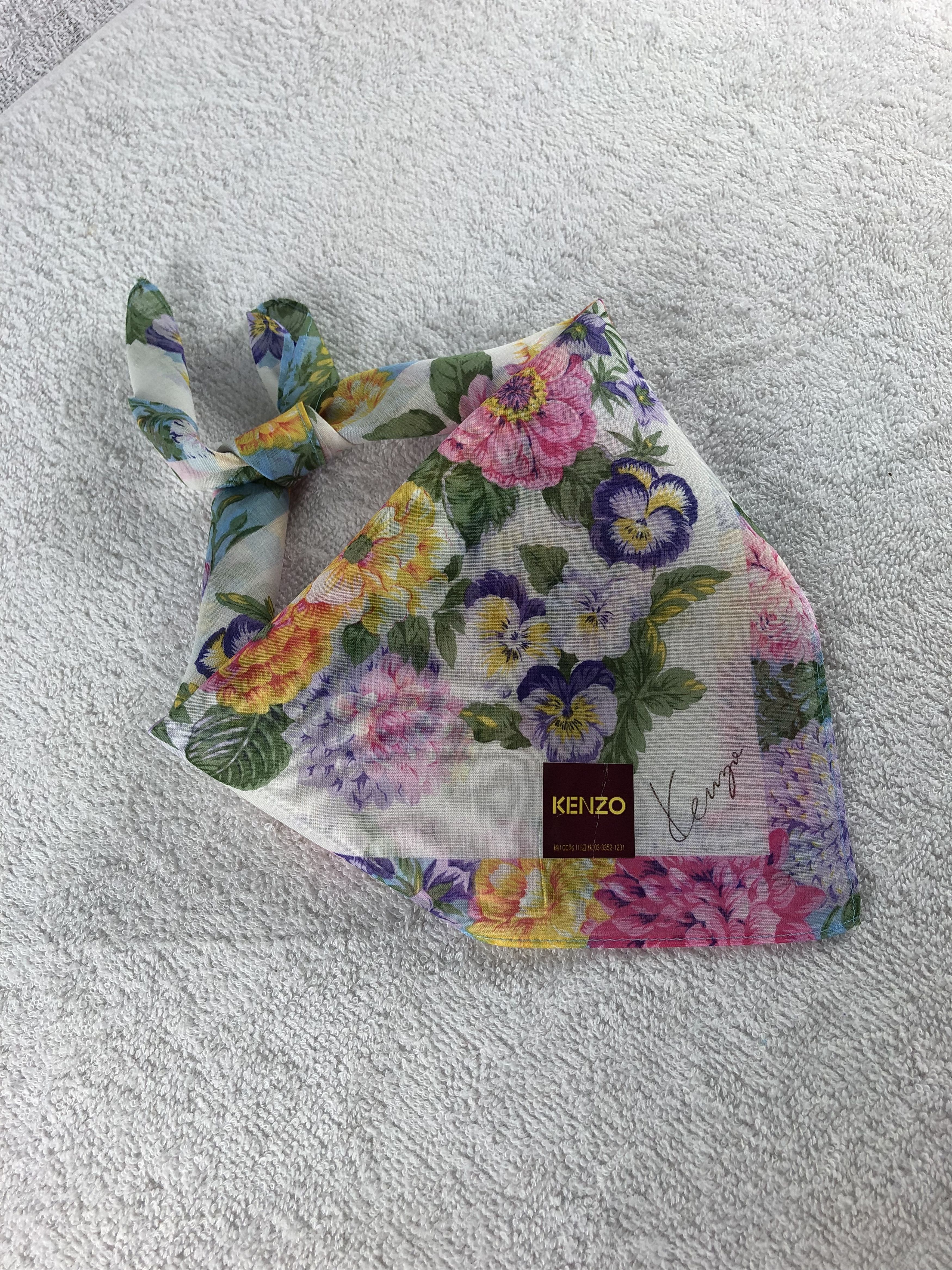 Kenzo × Vintage Kenzo Handkerchief / Bandana / Neckerchief Size ONE SIZE - 1 Thumbnail