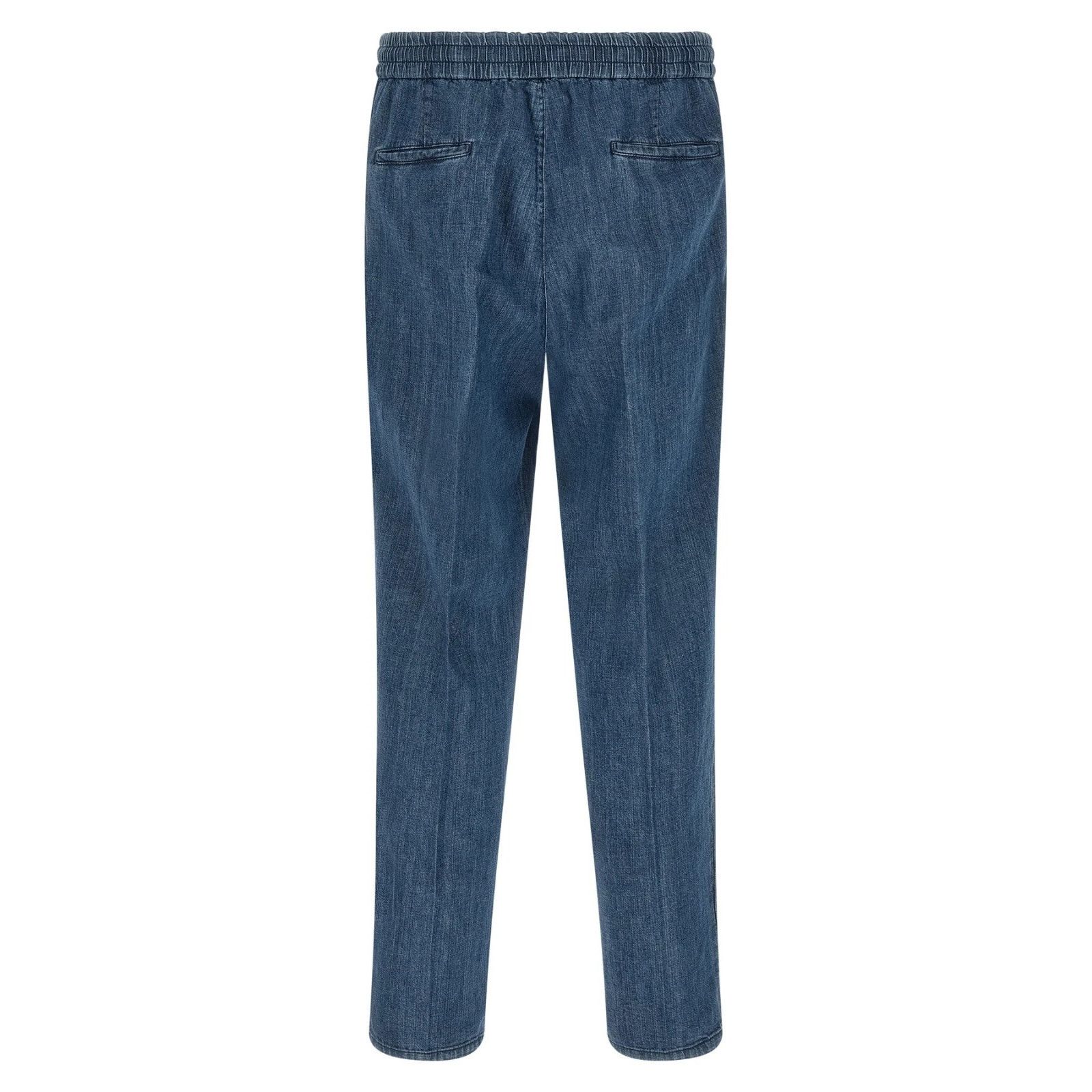 Brunello Cucinelli BRUNELLO CUCINELLI $1600 Medium Denim drawstring Trousers Ne Size US 36 / EU 52 - 2 Thumbnail