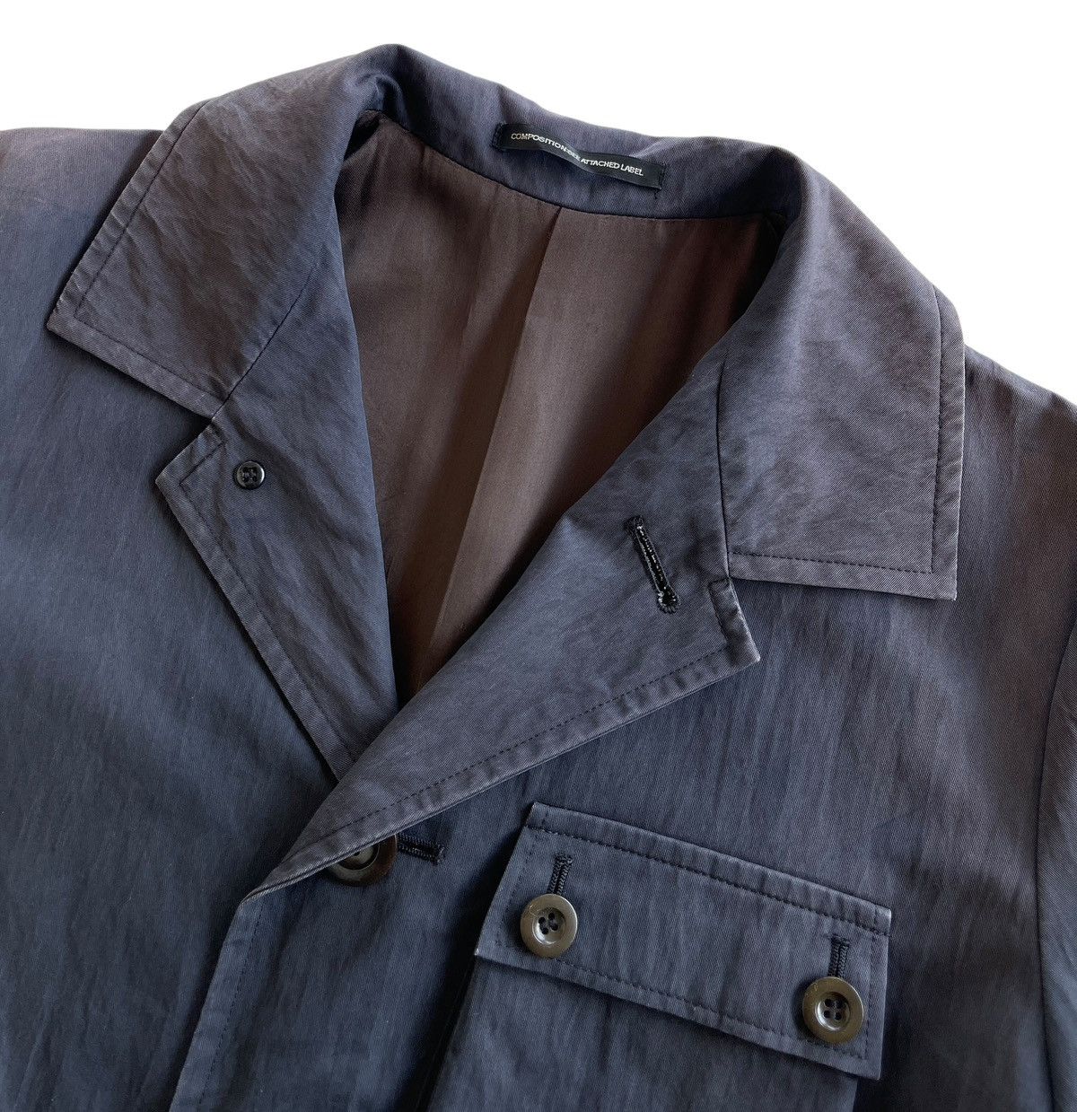 Yohji Yamamoto 1995 S/S Yohji Yamamoto Avantgarde Trench Coat Size US M / EU 48-50 / 2 - 16 Thumbnail