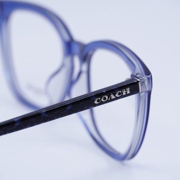 Coach Coach HC6222F 5787 Eyeglasses Blue 53mm Square Frame Size ONE SIZE - 5 Thumbnail