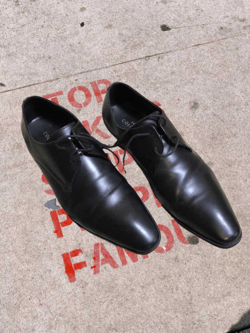Versace Versace Collection Men’s Derby Patent Leather Lace Up Shoes Size US 10 / EU 43 - 1 Thumbnail
