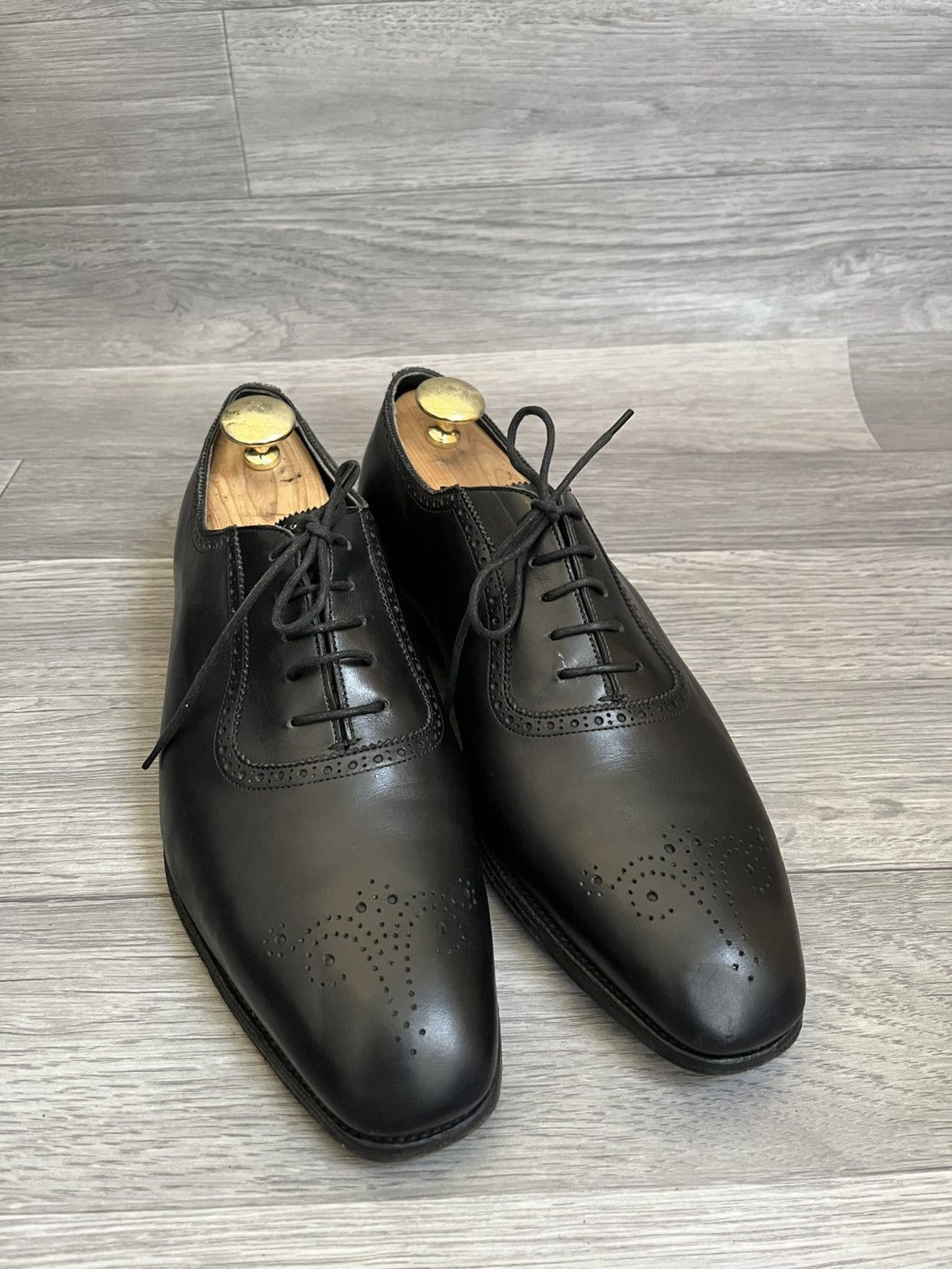 Edward Green Edward green whole cit black leather oxford shoes sz 9.5 Size US 9.5 / EU 42-43 - 9 Thumbnail