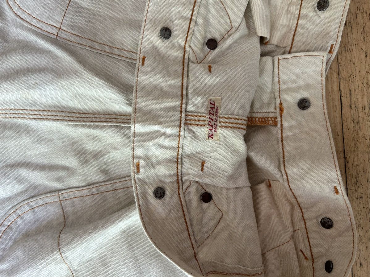 Kapital Kapital Light Canvas LUMBER Pants - Ecru Size US 32 / EU 48 - 3 Thumbnail