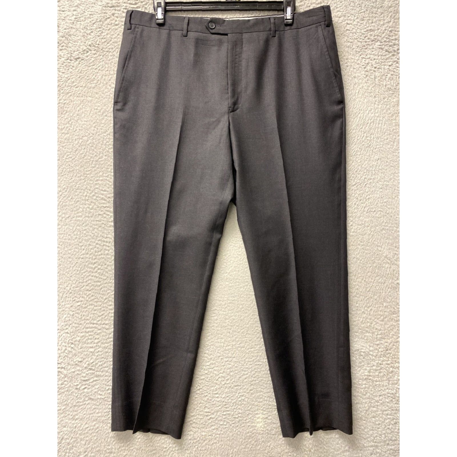 Vintage Santorelli Roma Dress Pants Mens 40x32 100% Wool Gray Italy /164-33 Size US 40 / EU 56 - 4 Thumbnail