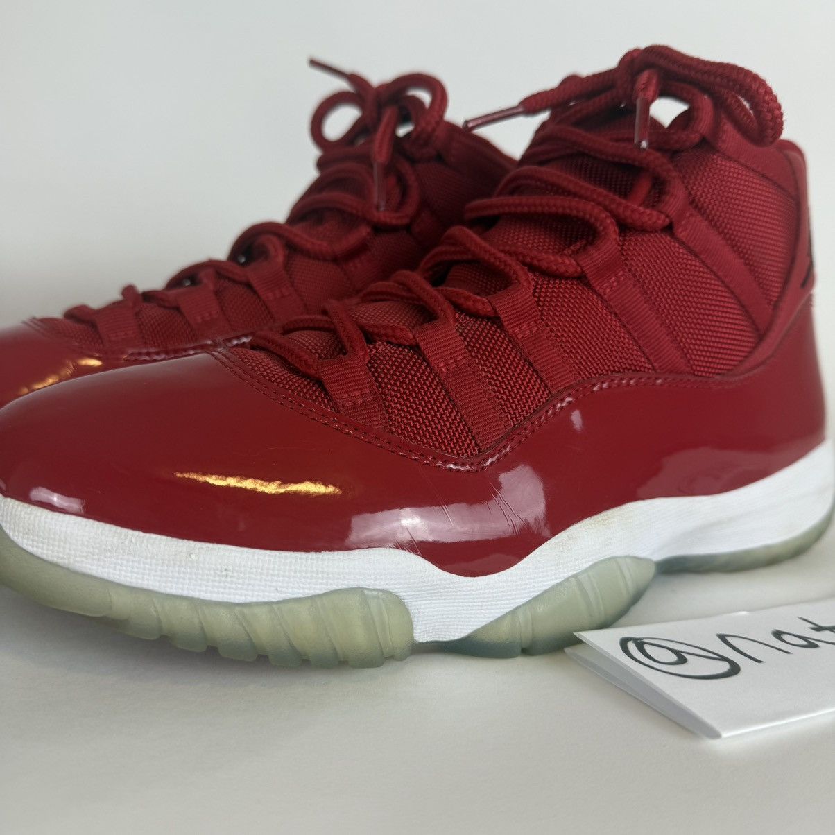 Jordan Brand × Nike Size 10.5-Jordan 11 Win Like ‘96 LIGHTLY WORN red white Size US 10.5 / EU 43-44 - 2 Thumbnail