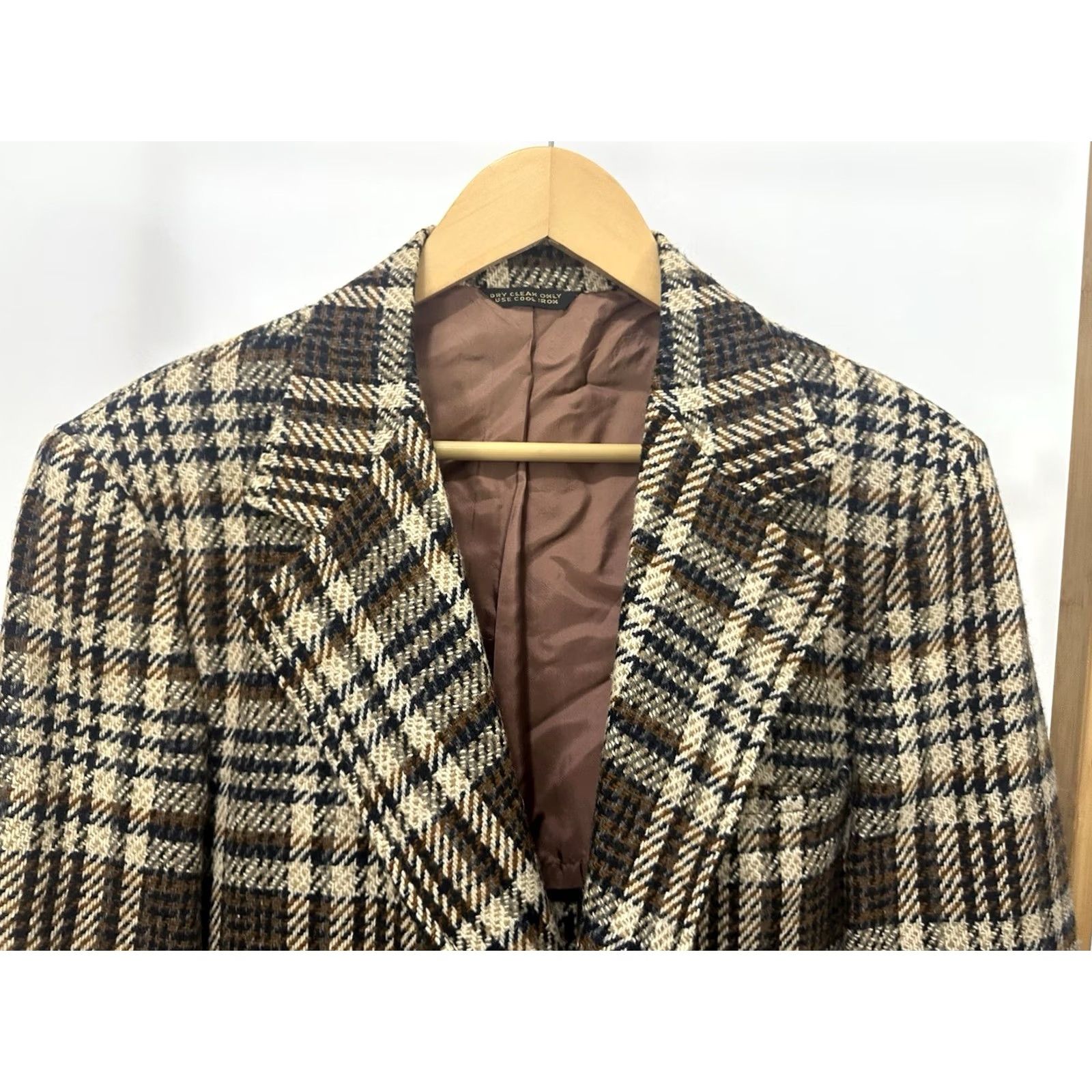 Vintage VINTAGE 60s 70s Anderson Little Sport Coat Plaid Wool Blazer XL Mens Size 46R - 5 Thumbnail