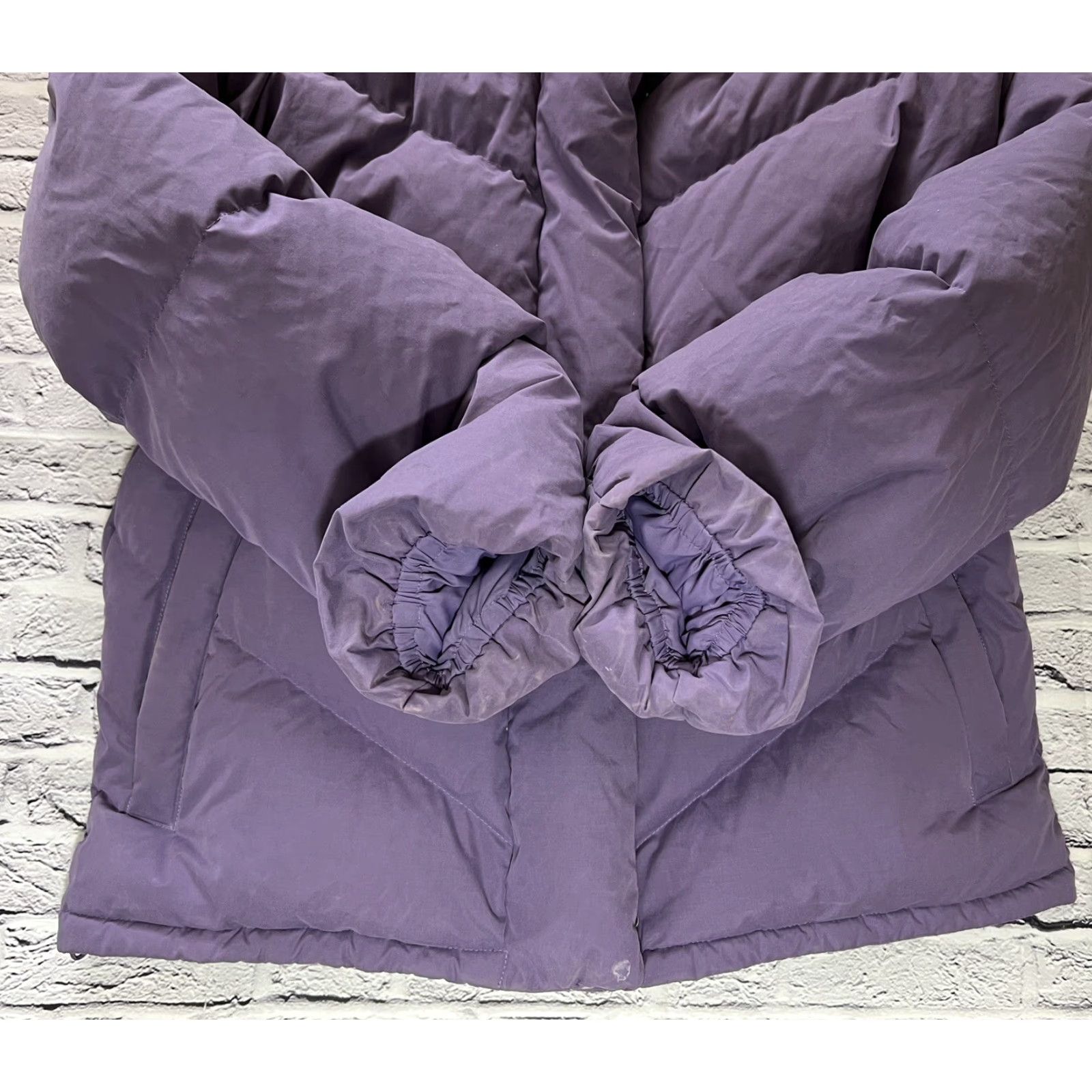 Vintage VINTAGE Wilfred Coat Womens Purple The Cloud Puff Goose Down Puffer Jacket Chevron S Size S / US 4 / IT 40 - 3 Thumbnail