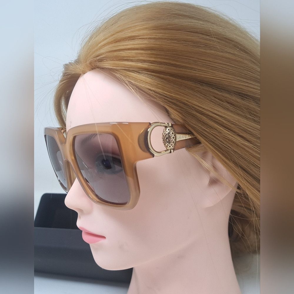 Gucci NWT Gucci Women's Sunglasses Horsebit Oversized Square GG37 Size ONE SIZE - 2 Thumbnail