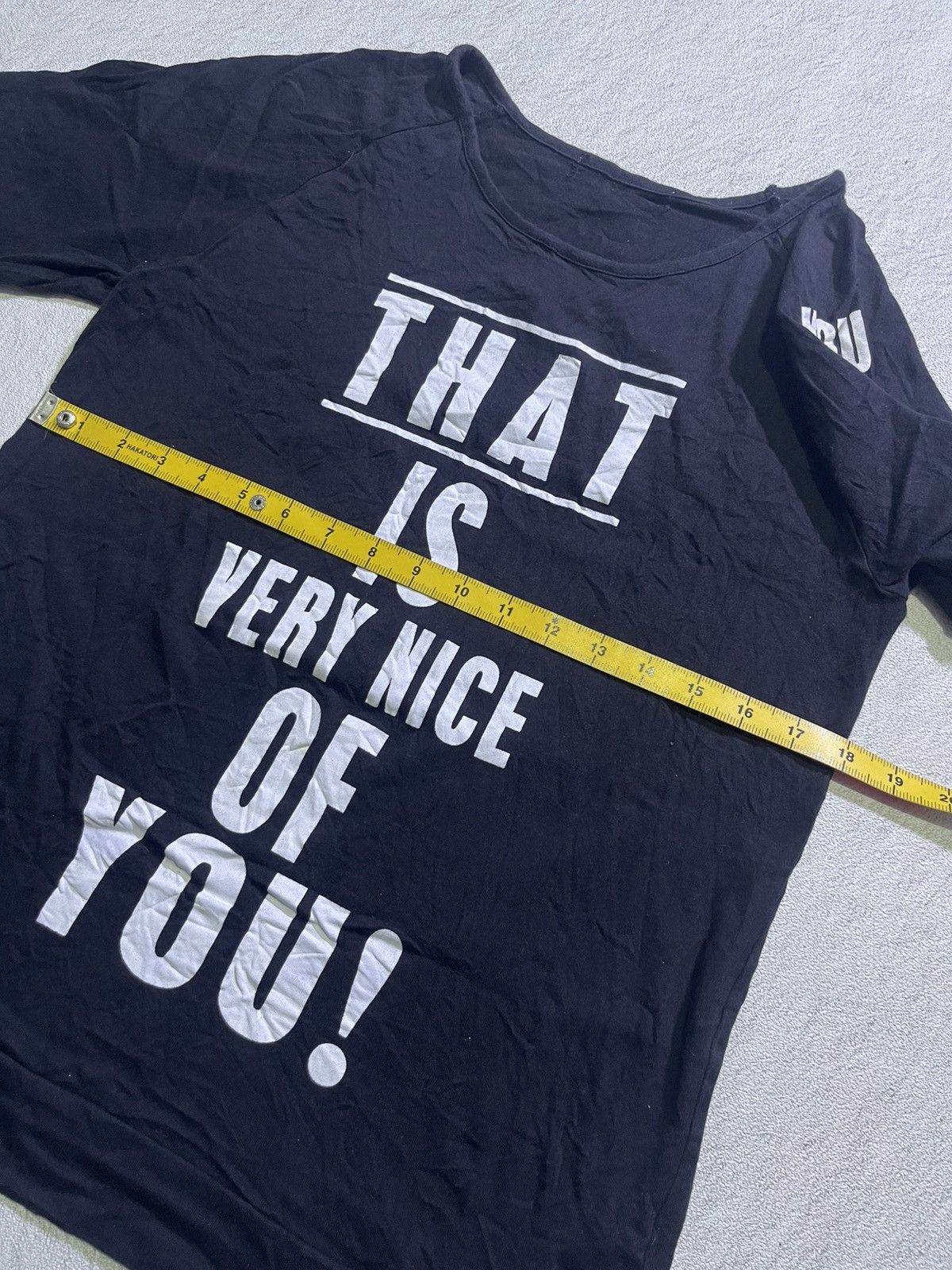 Hysteric Glamour Y2K LONG SLEEVE TSHIRT WITH WRITING MOTIF IFSIXWASNINE STYLE Size US M / EU 48-50 / 2 - 7 Thumbnail