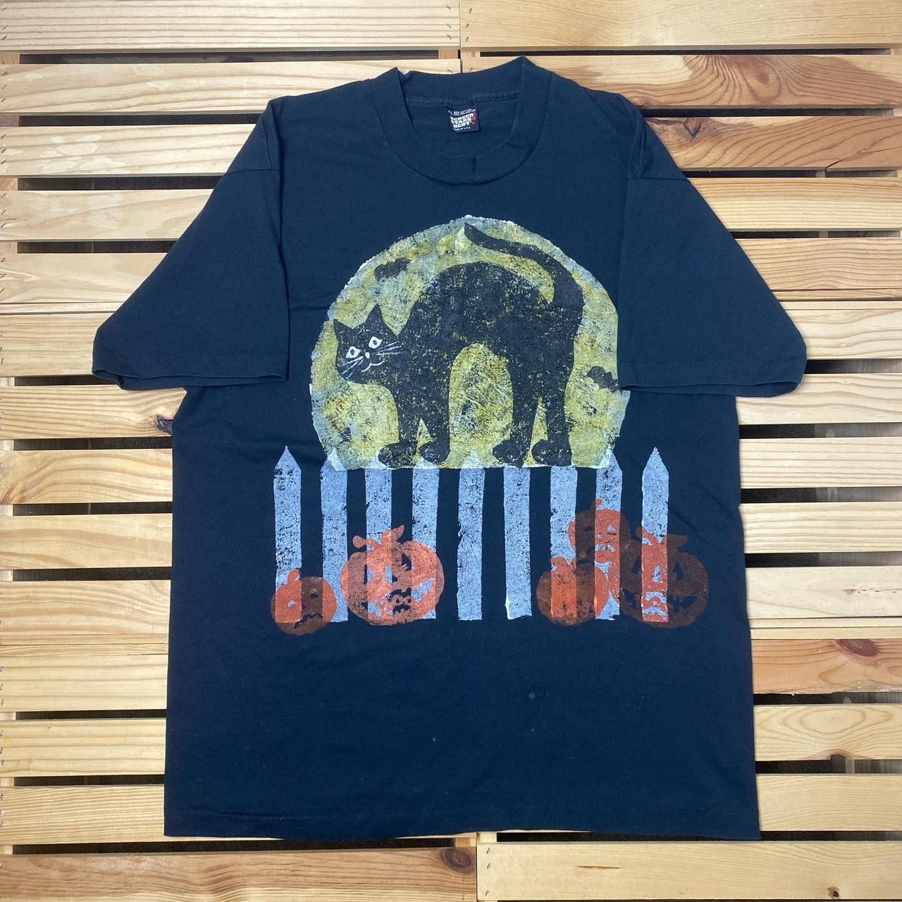 Other Vintage Black Cat Black Halloween Tee Size XL Size US XL / EU 56 / 4 - 1 Thumbnail