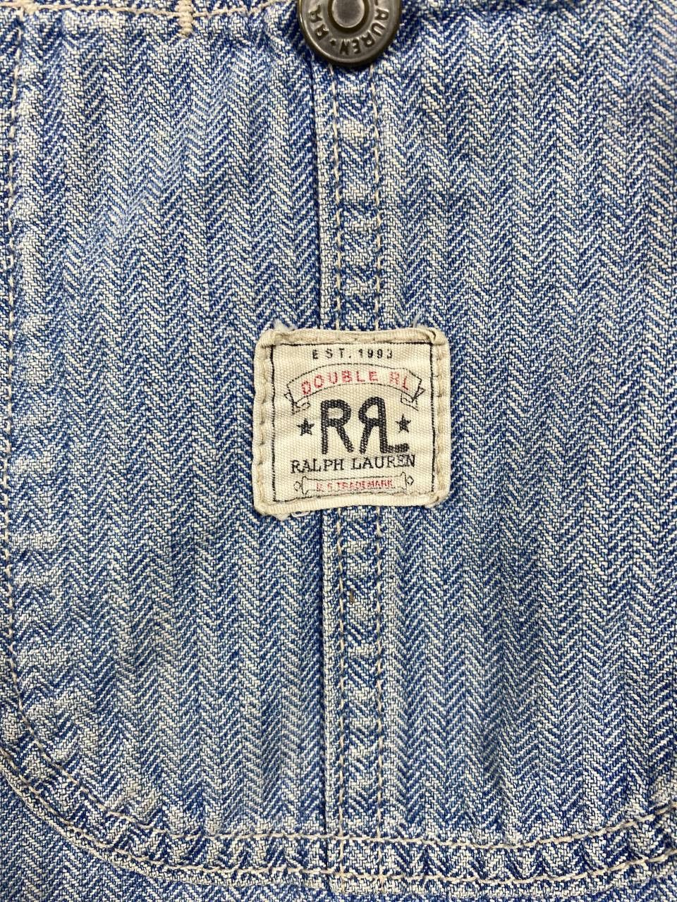 RRL Ralph Lauren vintage rrl ralph lauren herringbone denim jacket Size US XXL / EU 58 / 5 - 4 Thumbnail